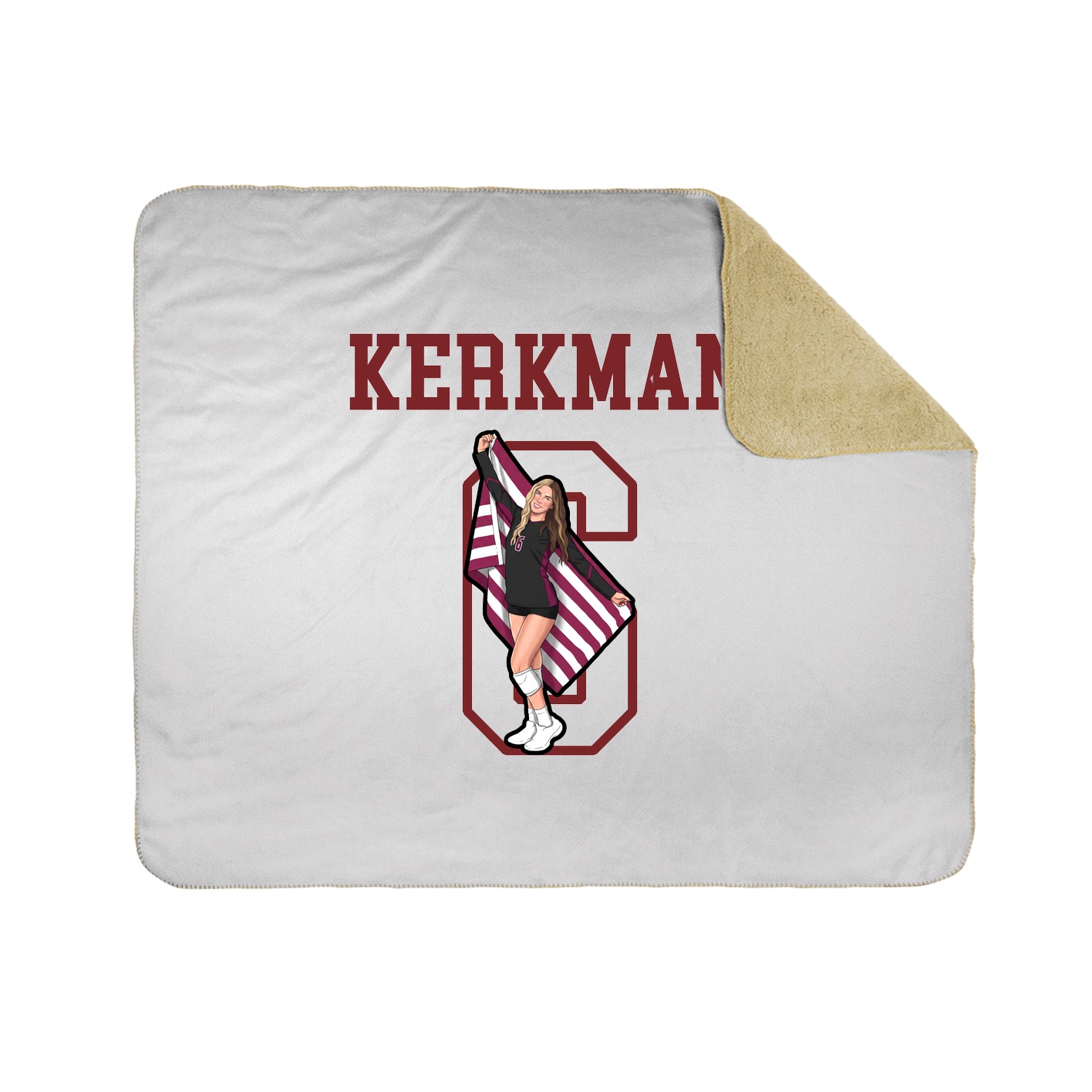 Throw Blanket — Shirsey in White