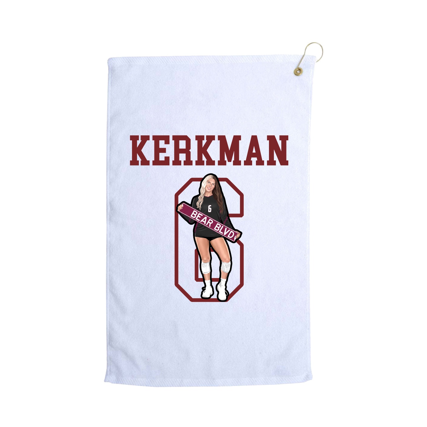Golf Towel — Shirsey in White