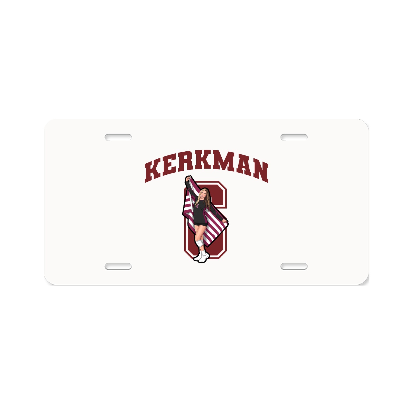 License Plate — Number in Classic