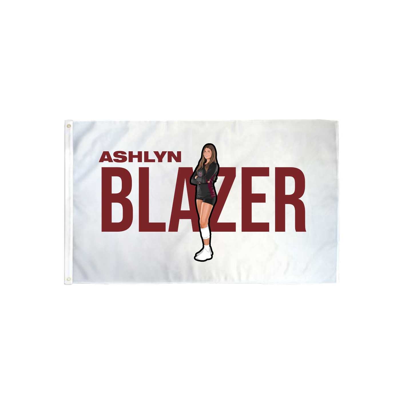 3x5 Flag — Player Name in Classic