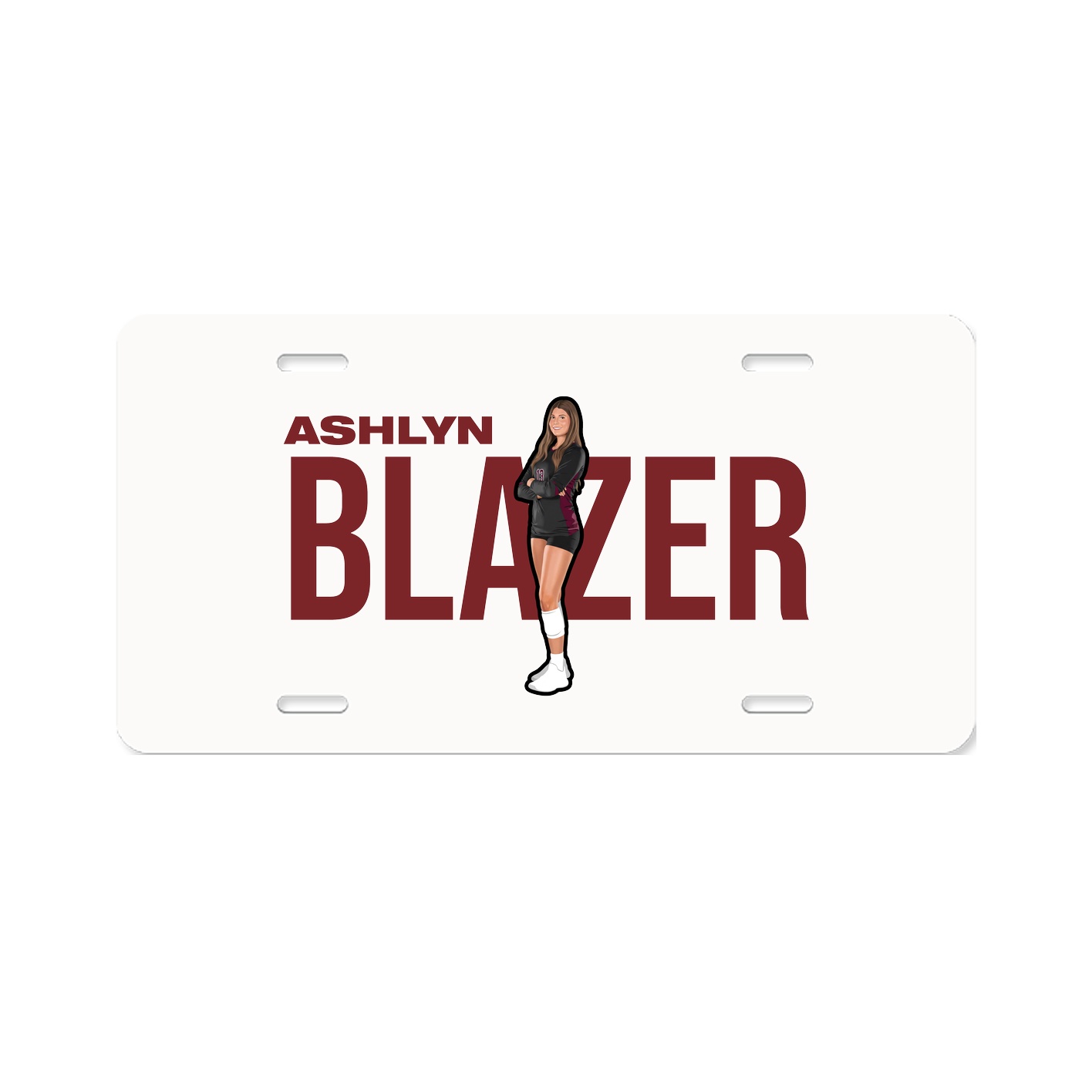 License Plate — Player Name in Classic
