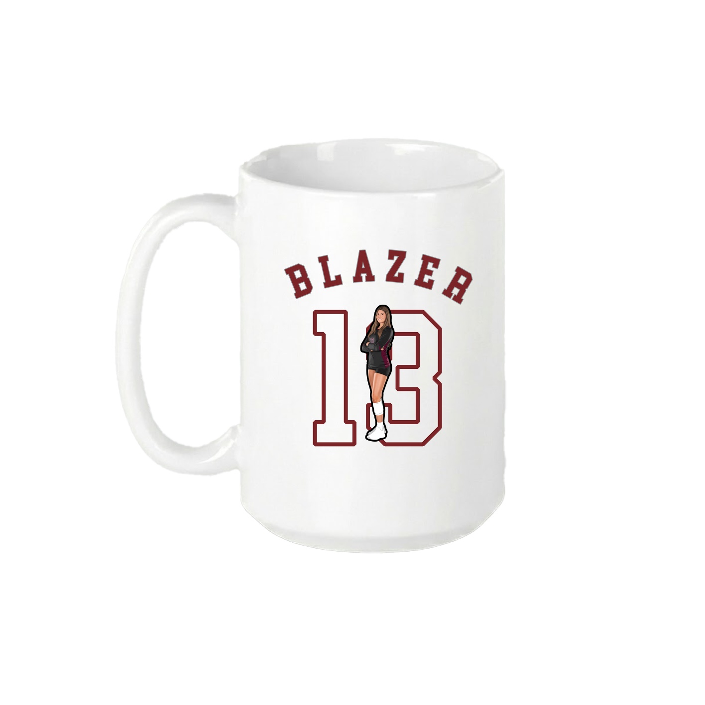15oz Coffee Mug — Shirsey Arch in White