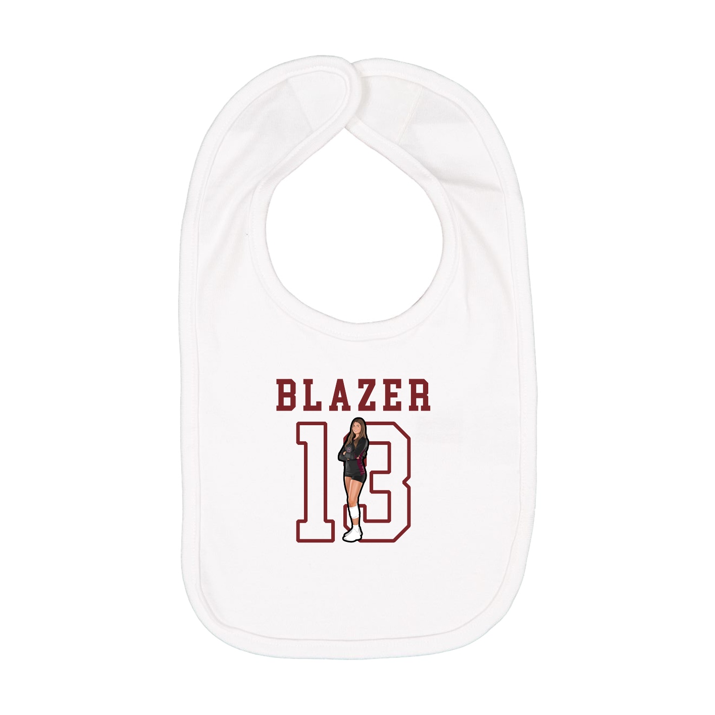 Infant Bib — Shirsey in White