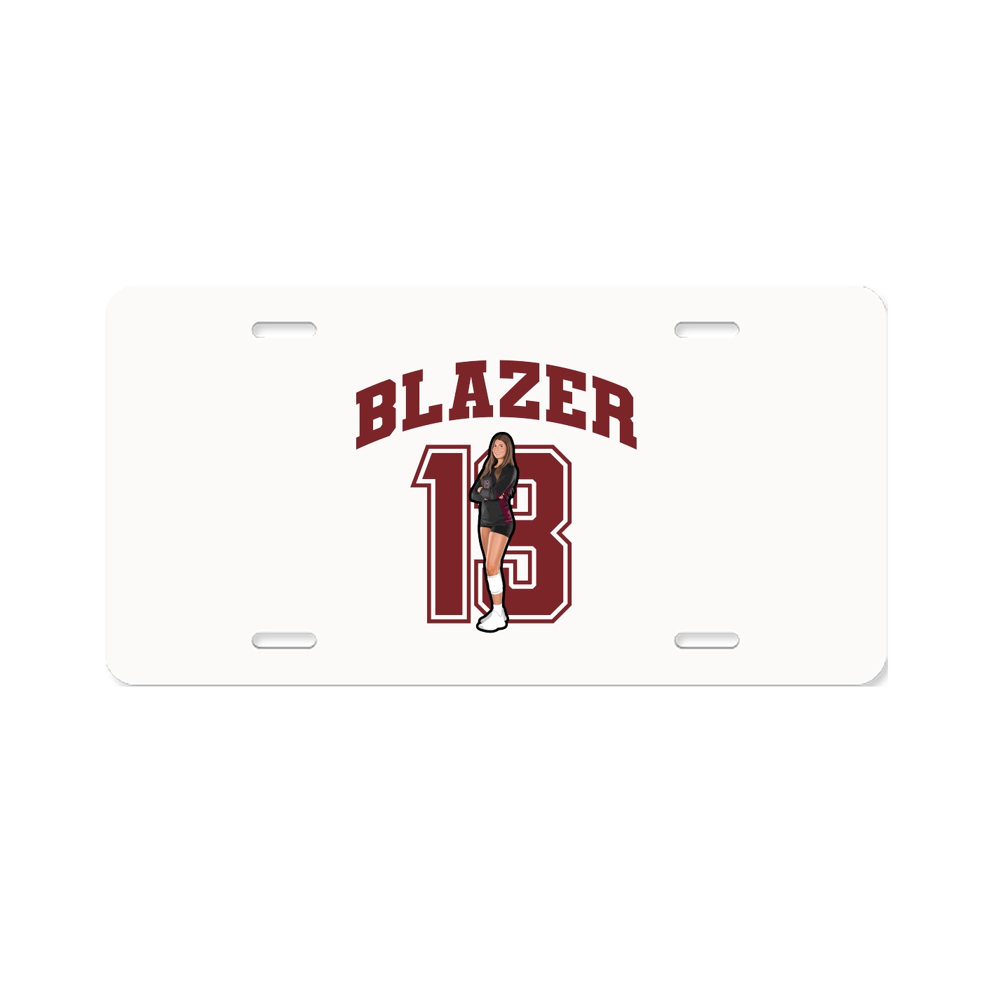 License Plate — Number in Classic