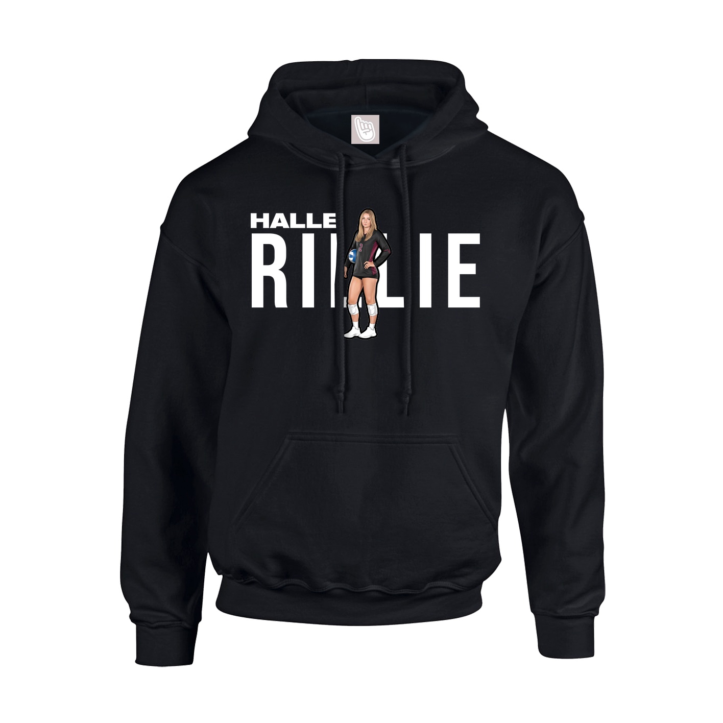 Youth Hoodie — Player Name in Black