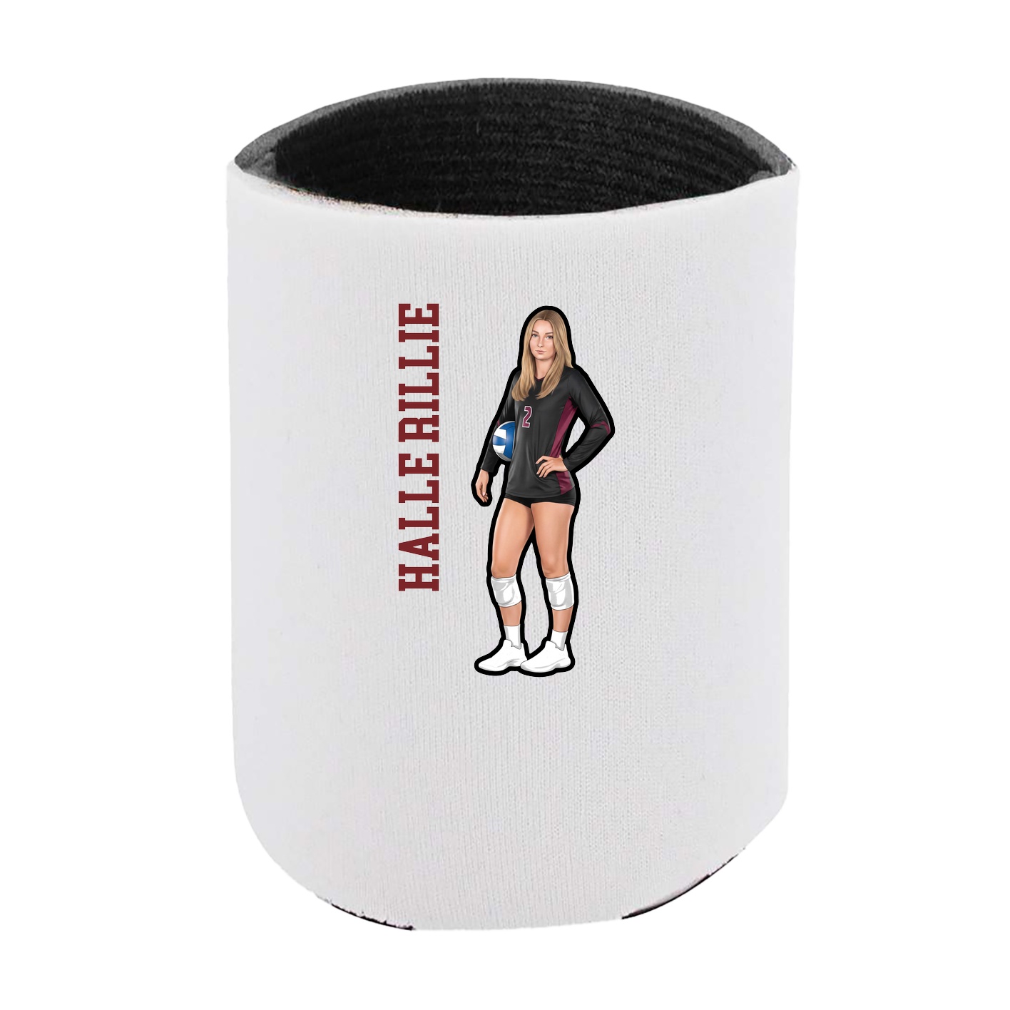 Can Holder — Name Vertical in White