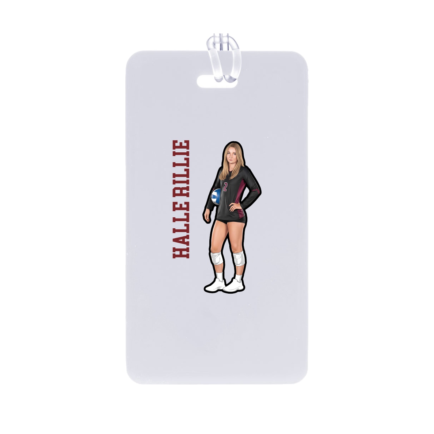 Bag Tag — Name Vertical in Classic