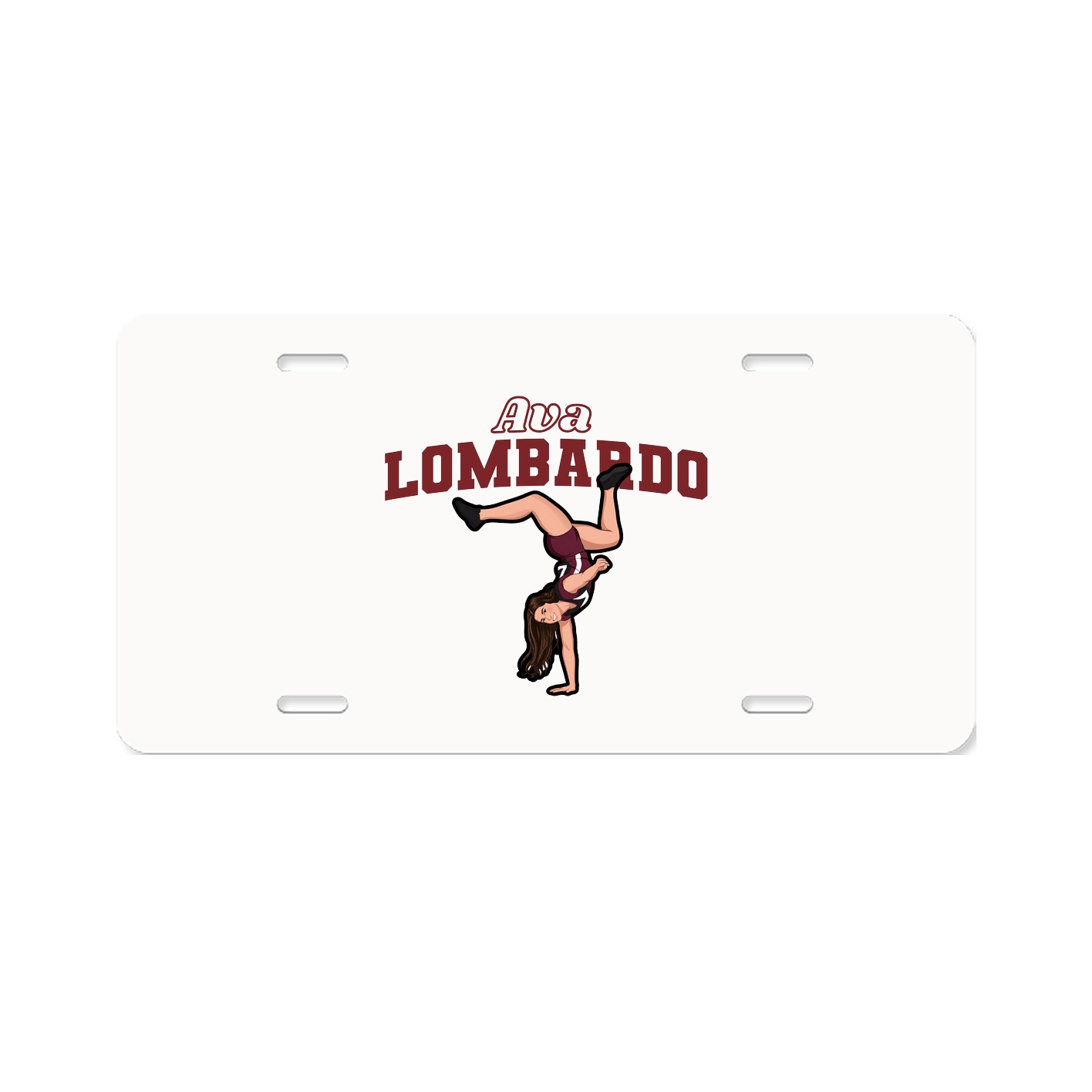 License Plate — Name Arch in Classic