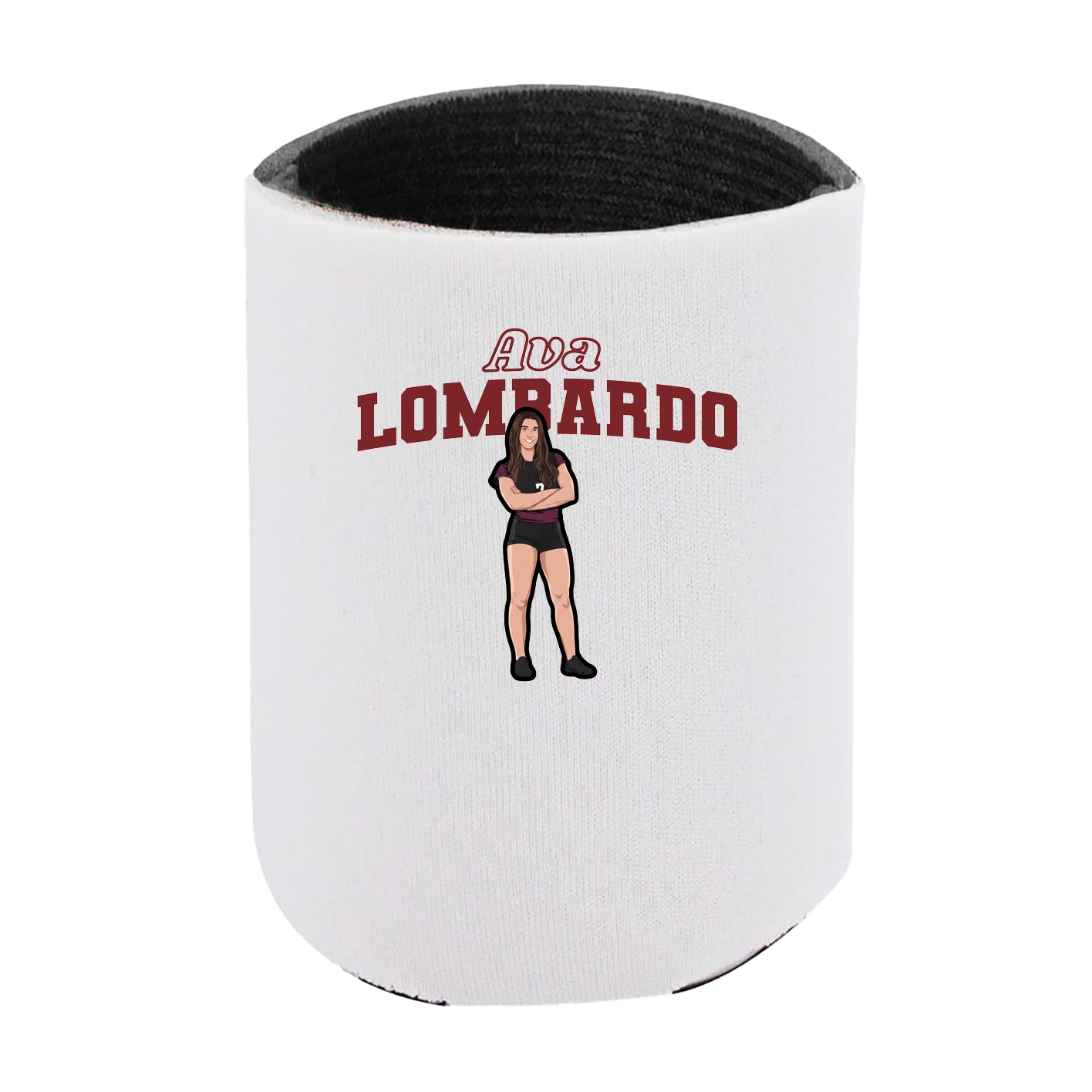 Can Holder — Name Arch in White