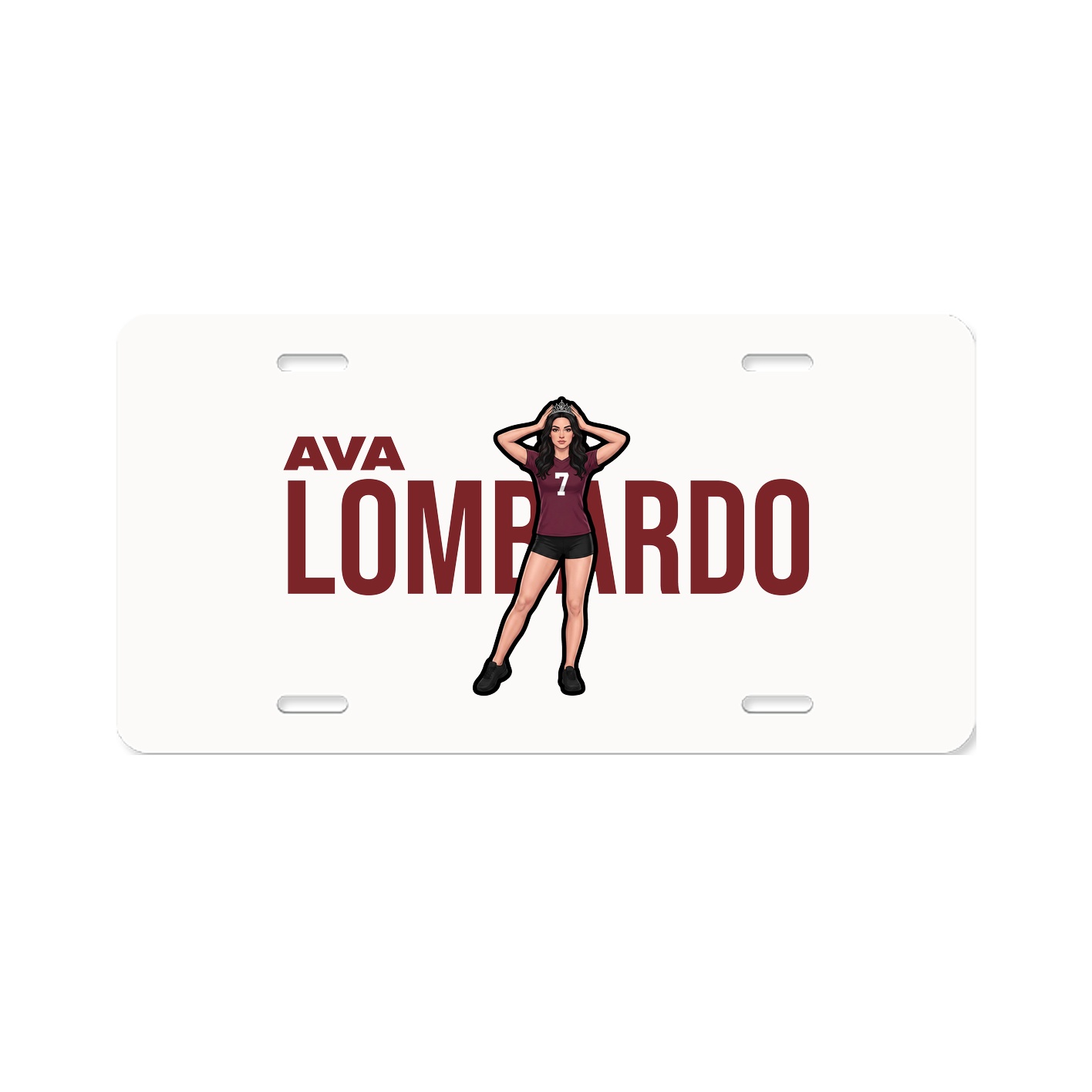 License Plate — Player Name in Classic