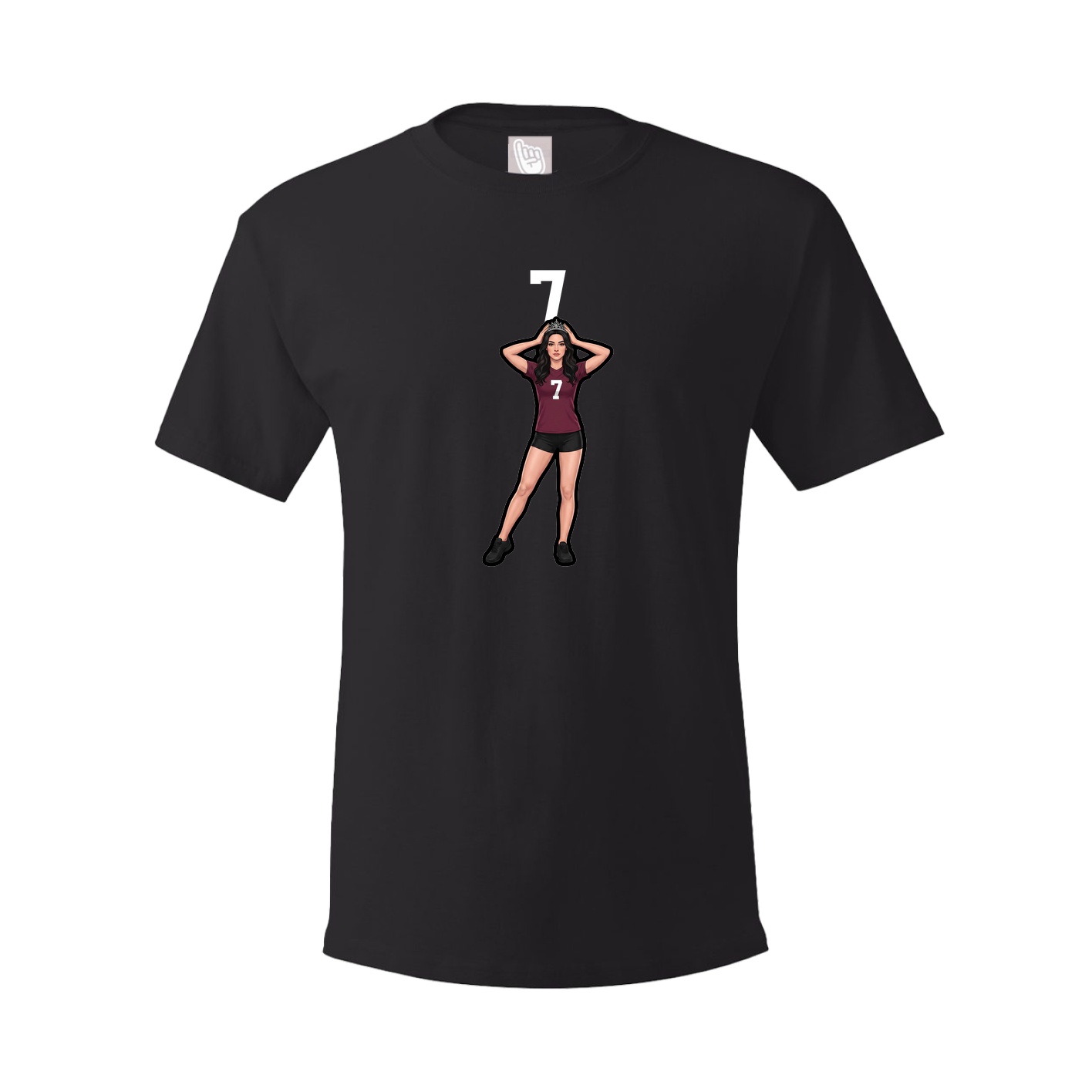 Tee — Number Top in Black