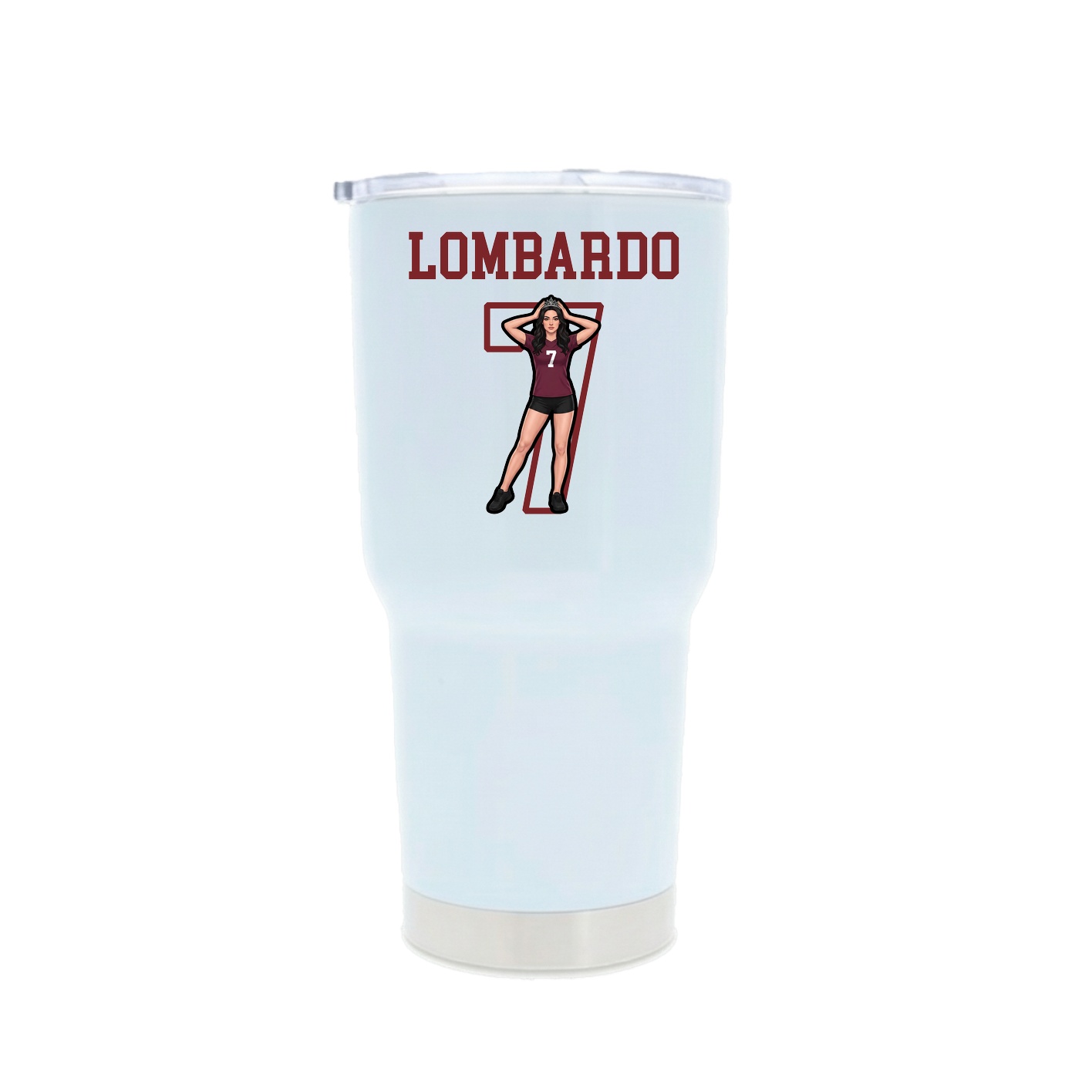 30oz Stainless Steel Tumbler — Shirsey in White