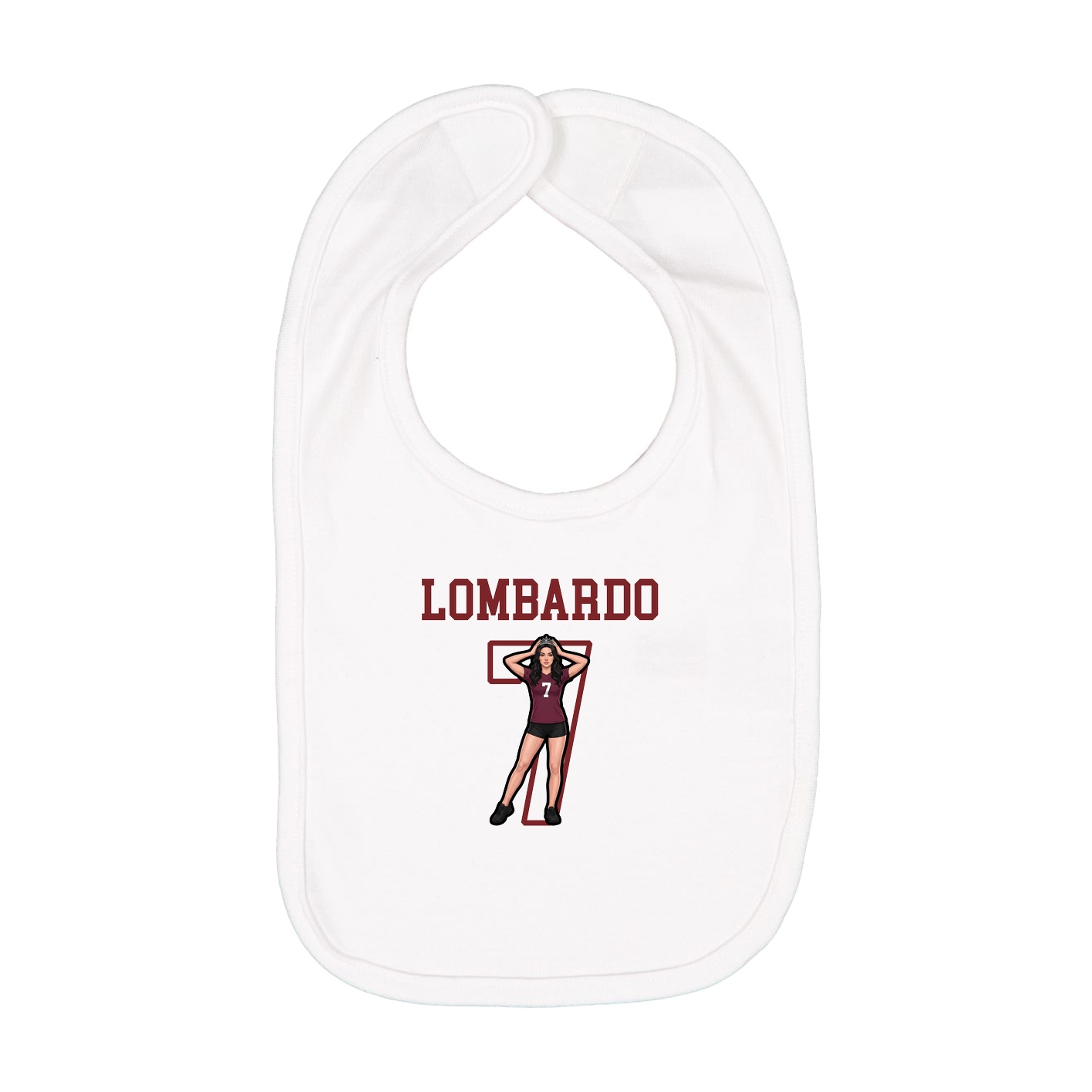 Infant Bib — Shirsey in White