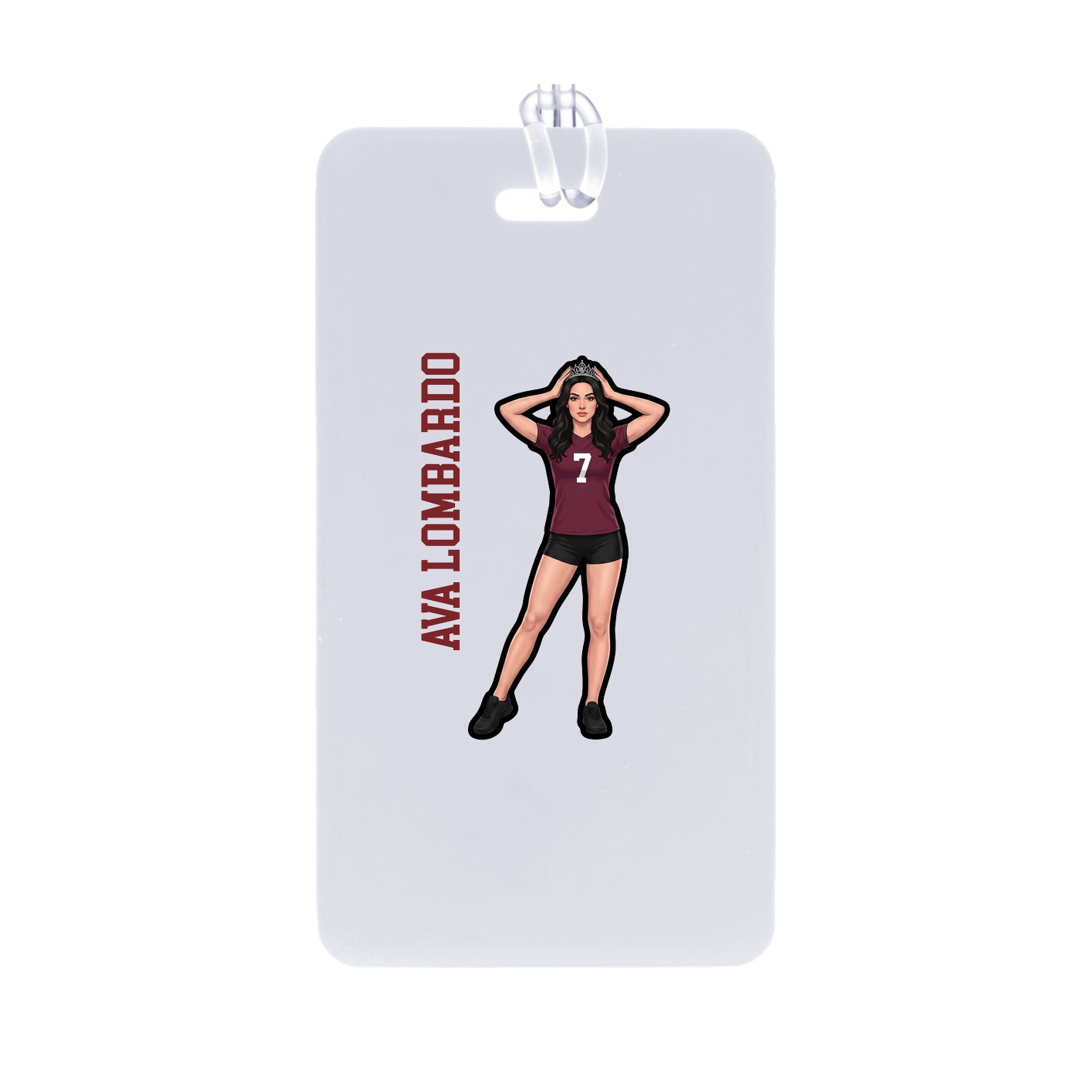 Bag Tag — Name Vertical in Classic