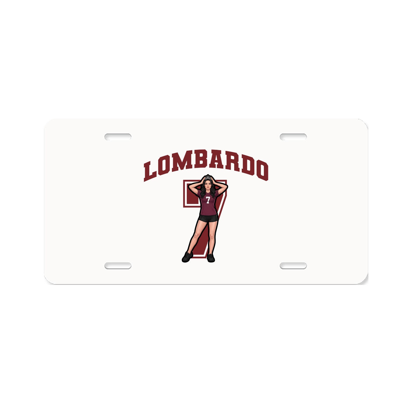 License Plate — Number in Classic