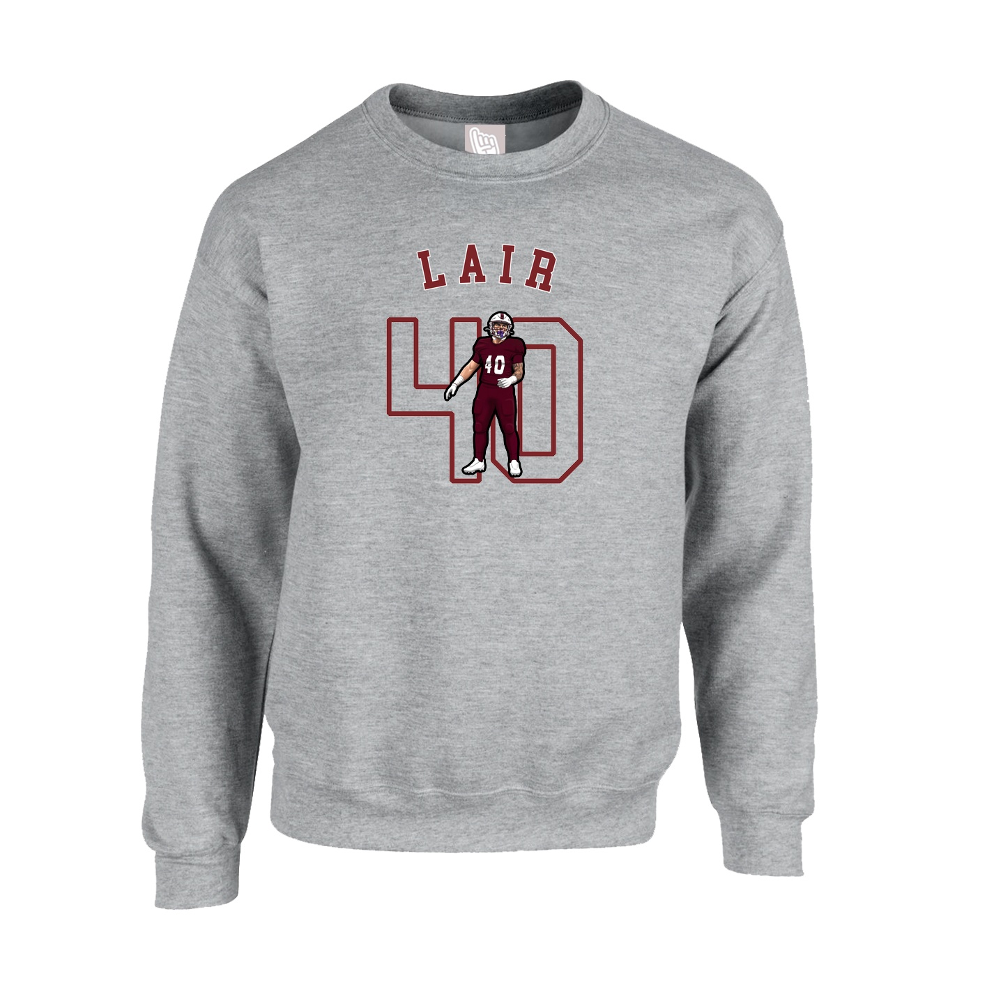 Fleece Crew — Shirsey Arch in Grey