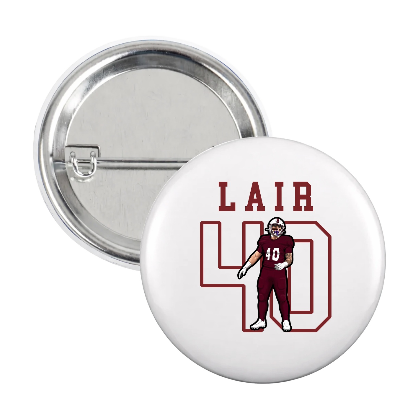 Game Day Button — Shirsey in White