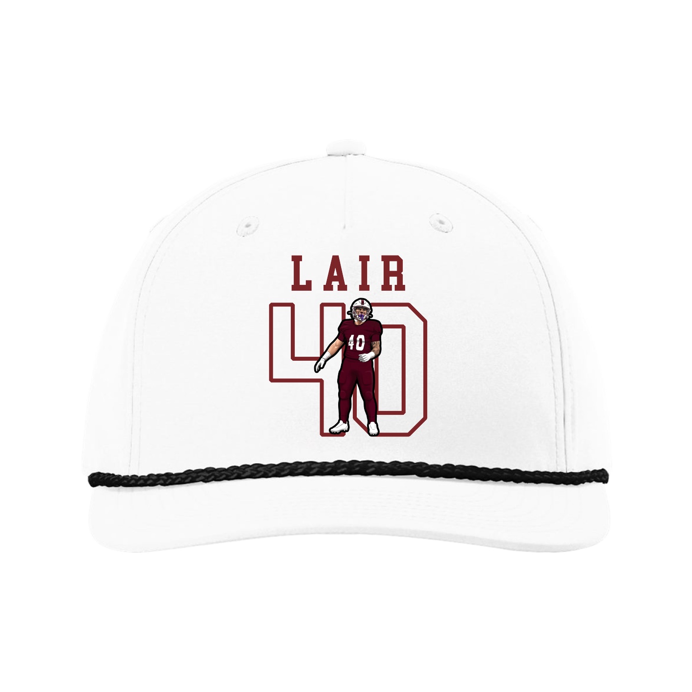 Five-Panel Classic Rope Cap — Shirsey in White