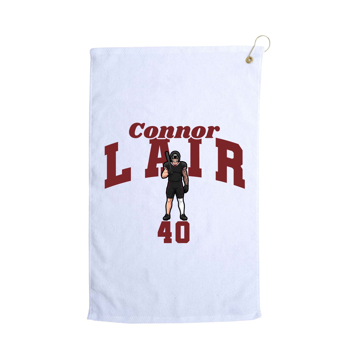 Golf Towel — Signature Arch in White