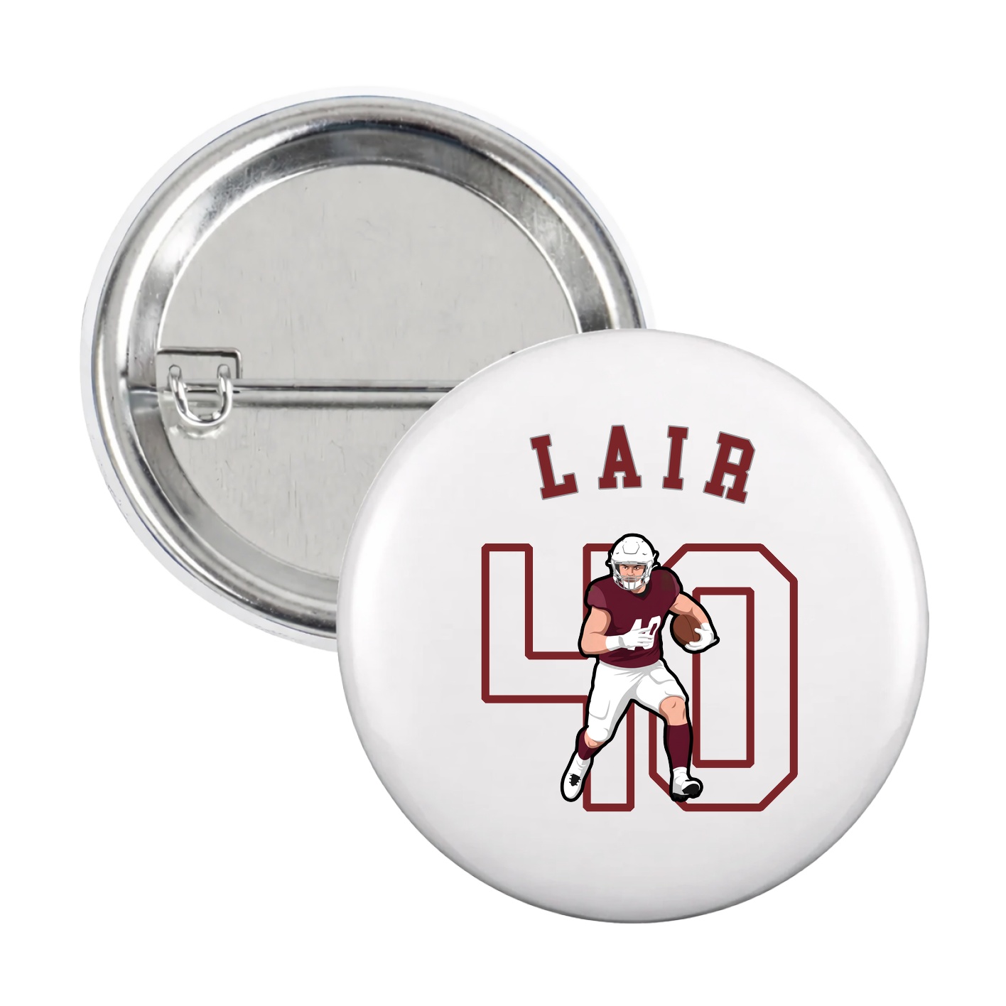 Game Day Button — Shirsey Arch in White