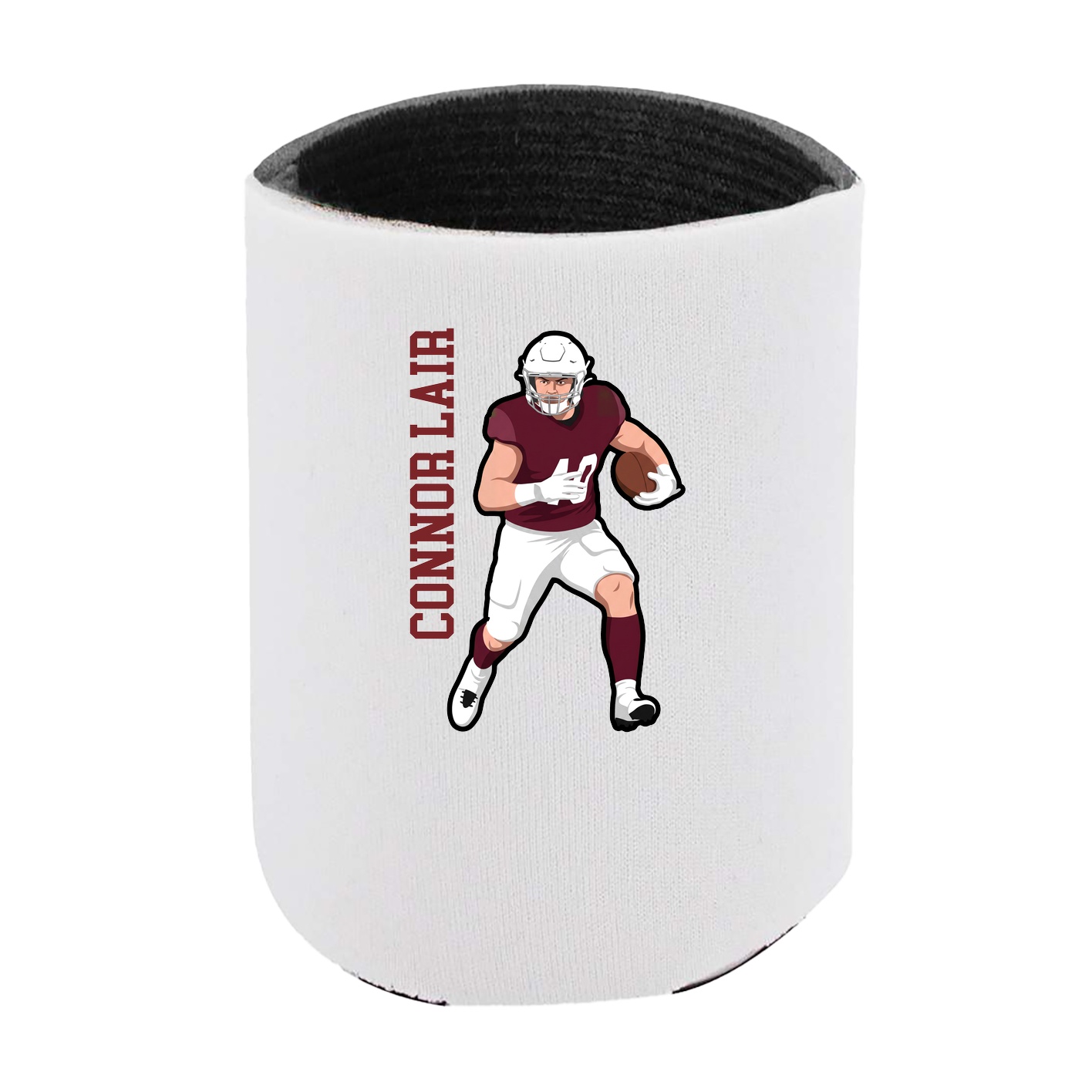 Can Holder — Name Vertical in White