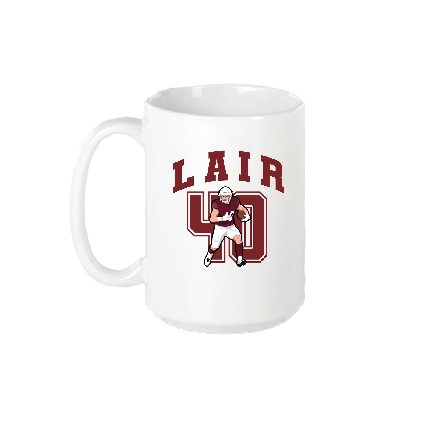 15oz Coffee Mug — Number in White