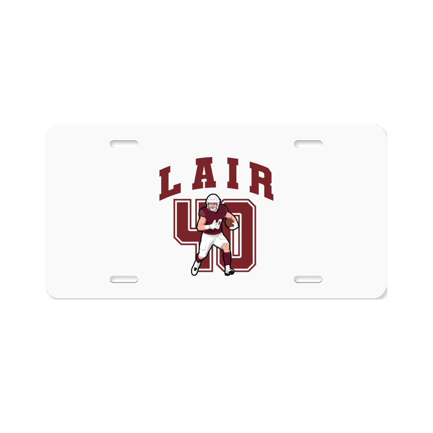 License Plate — Number in Classic