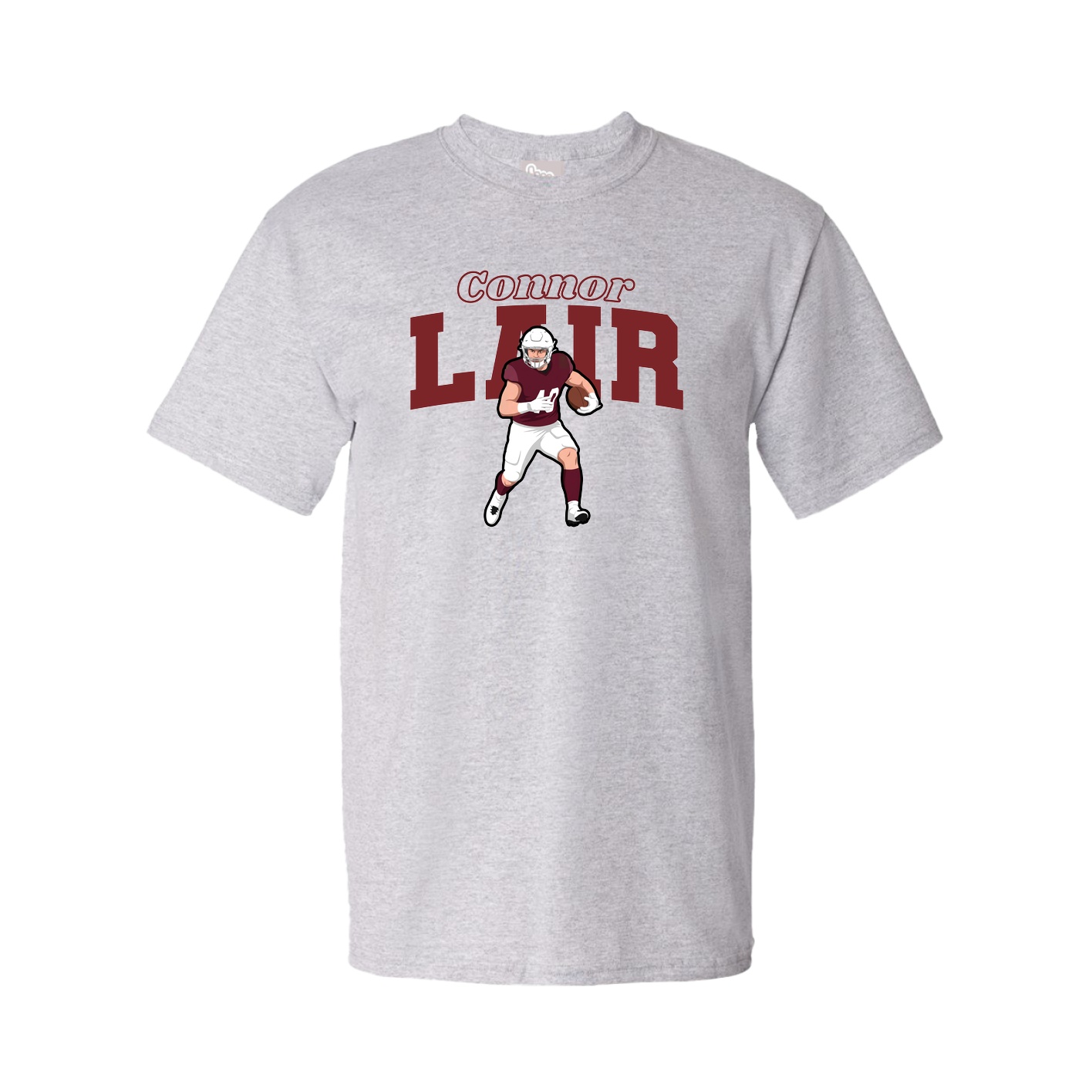 Tee — Name Arch in Grey