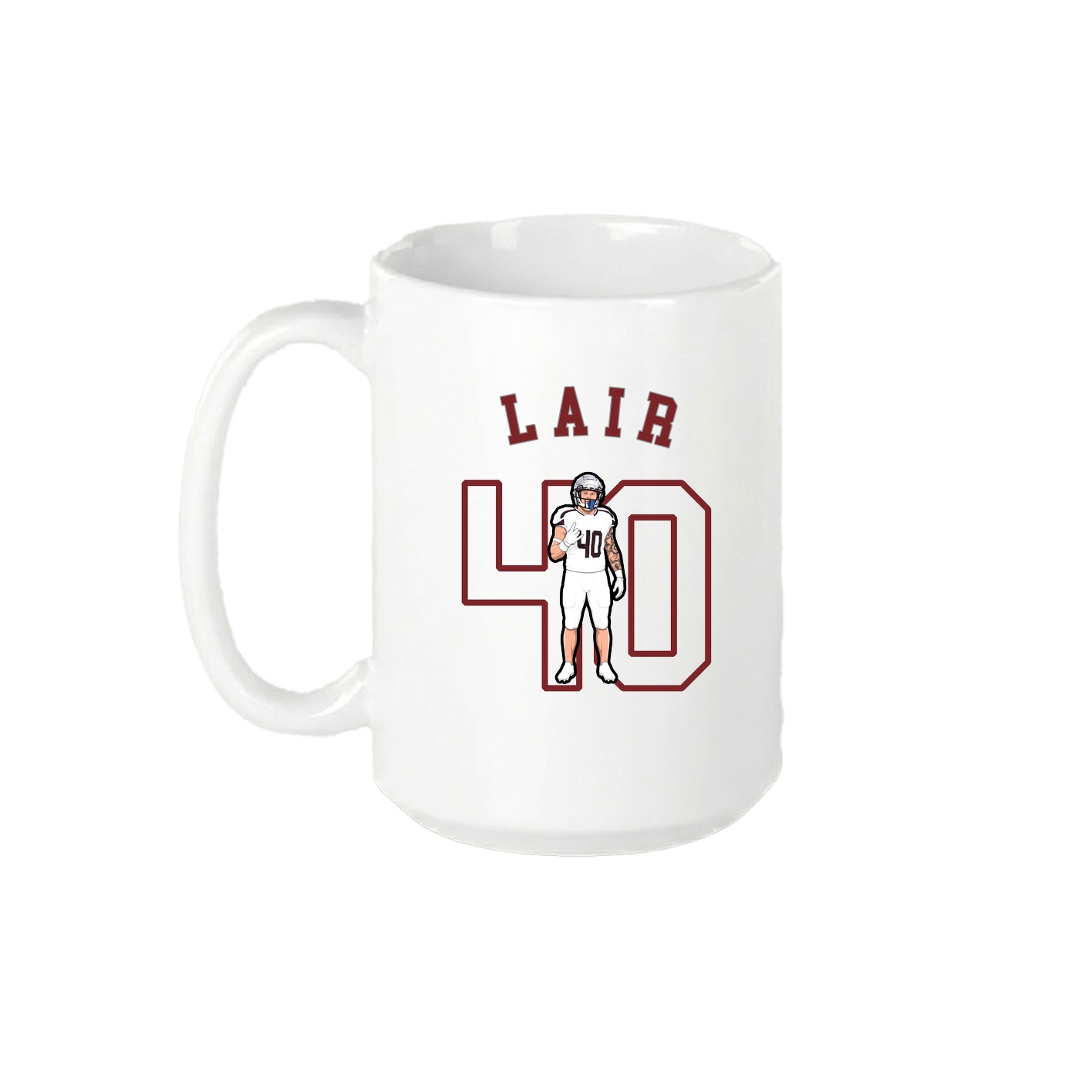 15oz Coffee Mug — Shirsey Arch in White