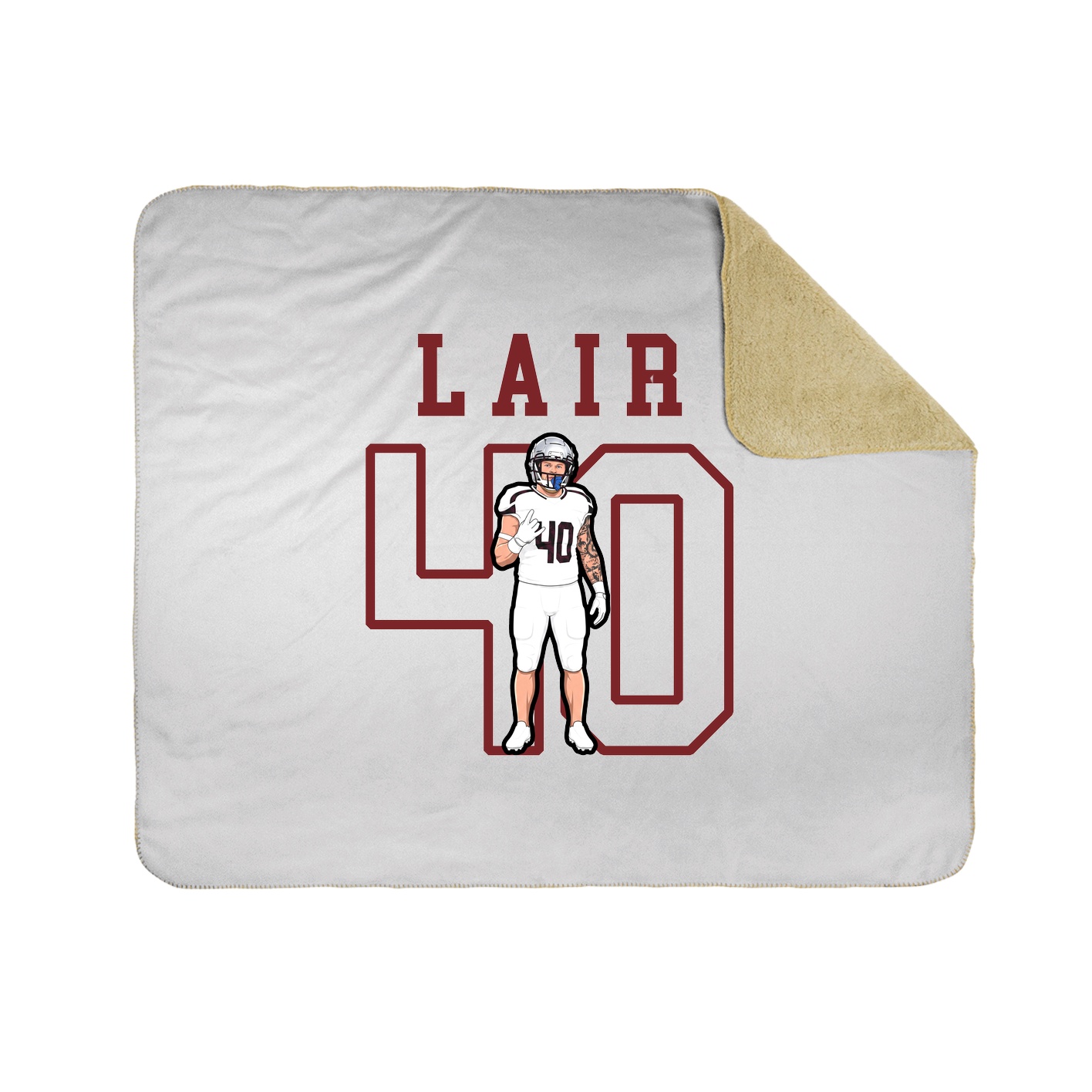 Throw Blanket — Shirsey in White