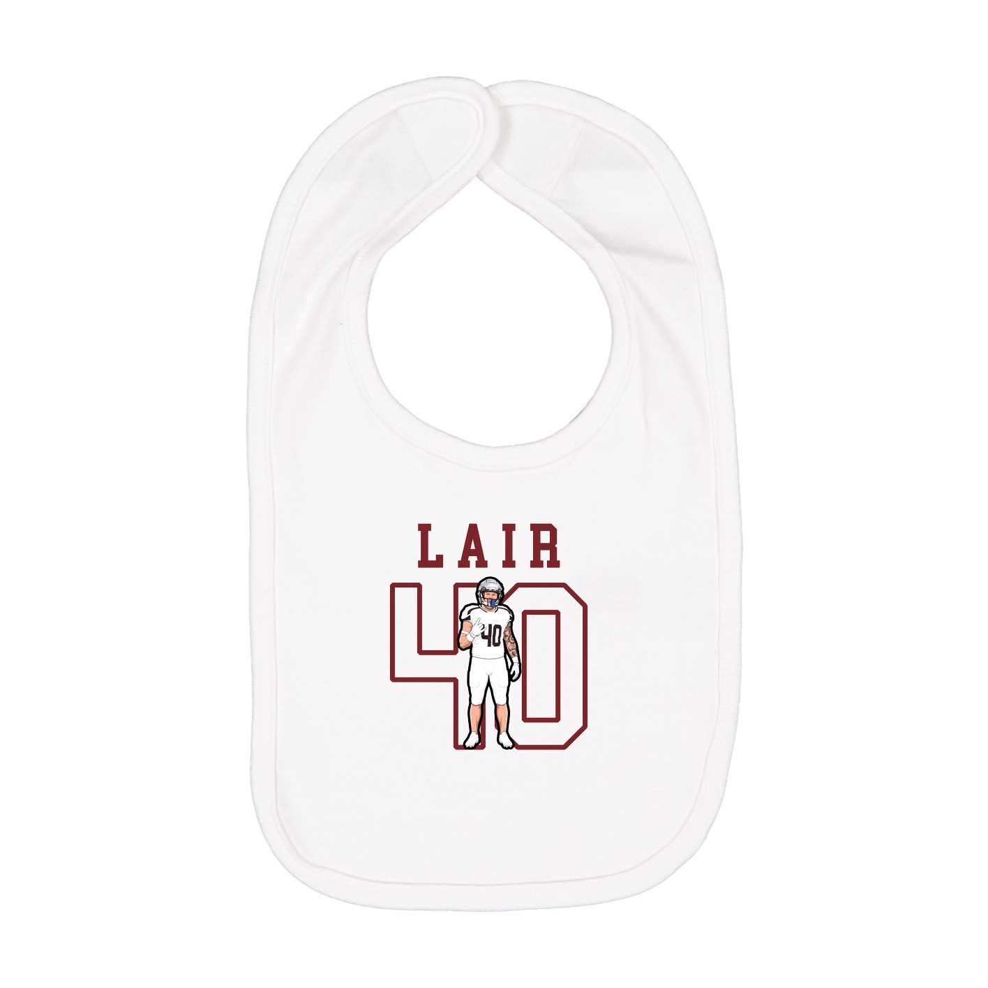 Infant Bib — Shirsey in White