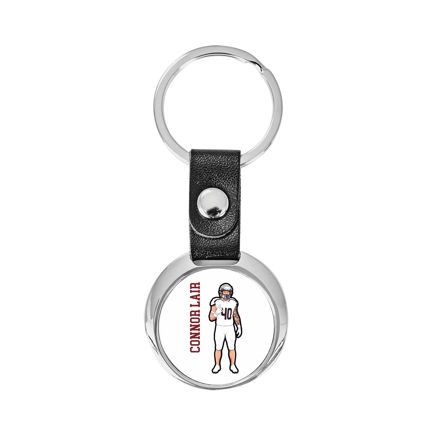 Key Chain — Name Vertical in Classic