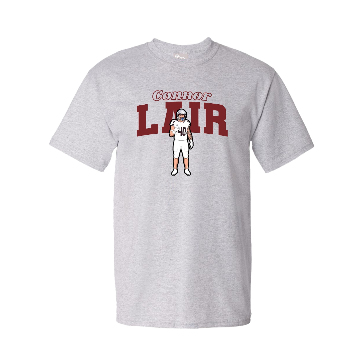Tee — Name Arch in Grey