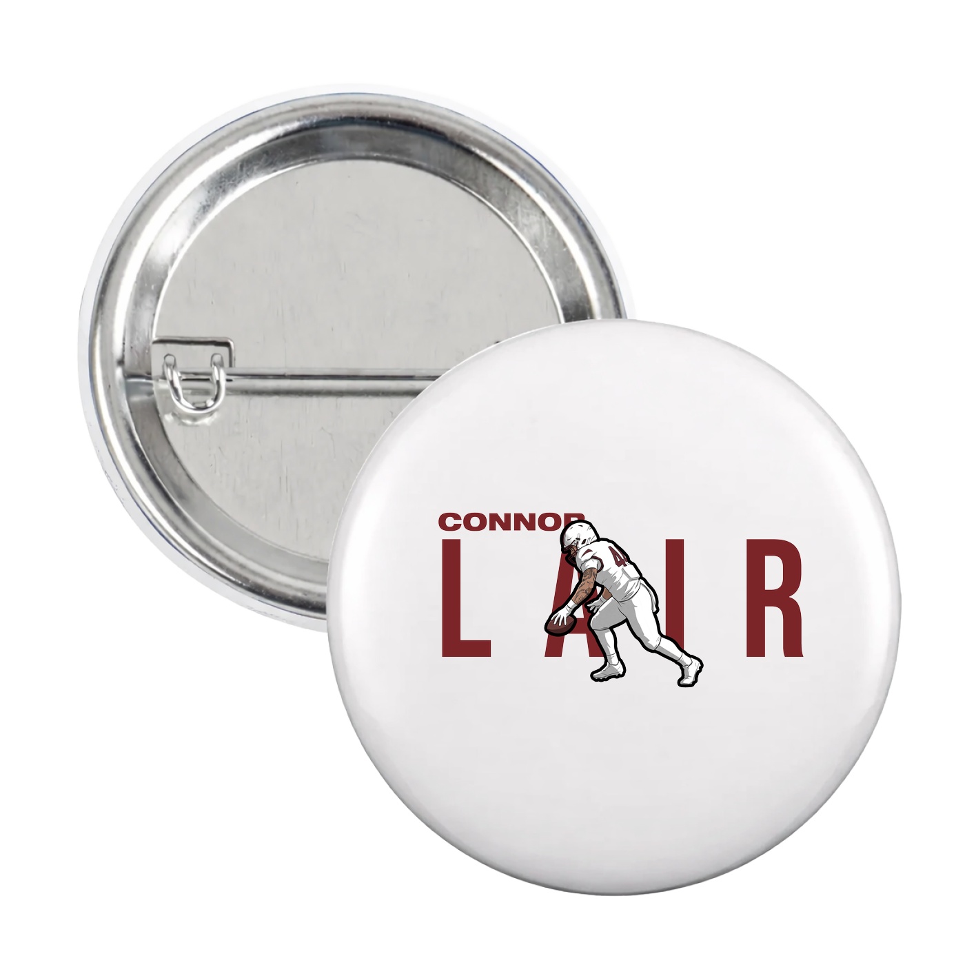 Game Day Button — Player Name in White