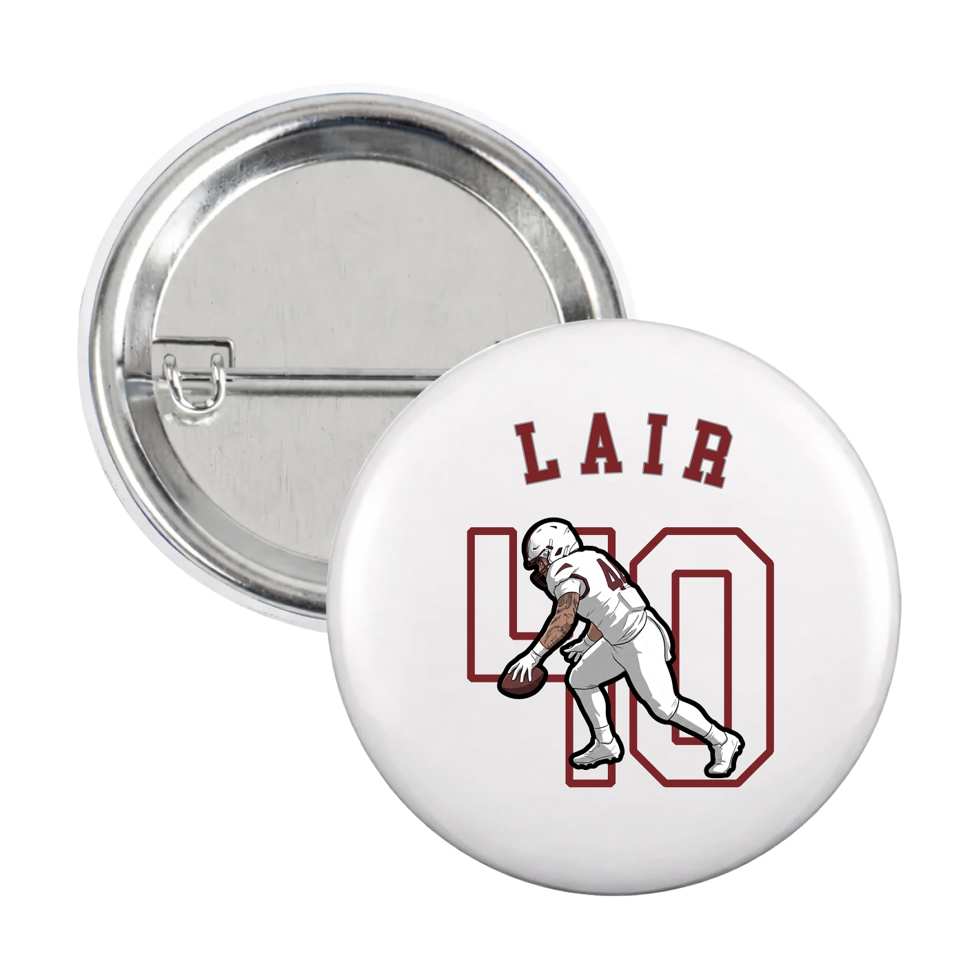 Game Day Button — Shirsey Arch in White