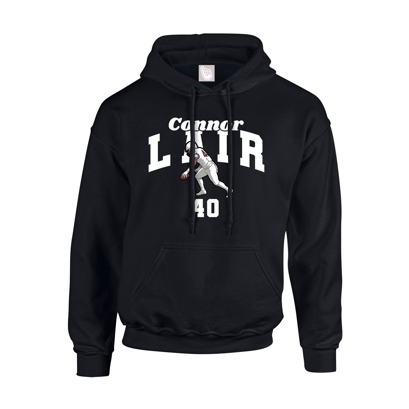 Hoodie — Signature Arch in Black