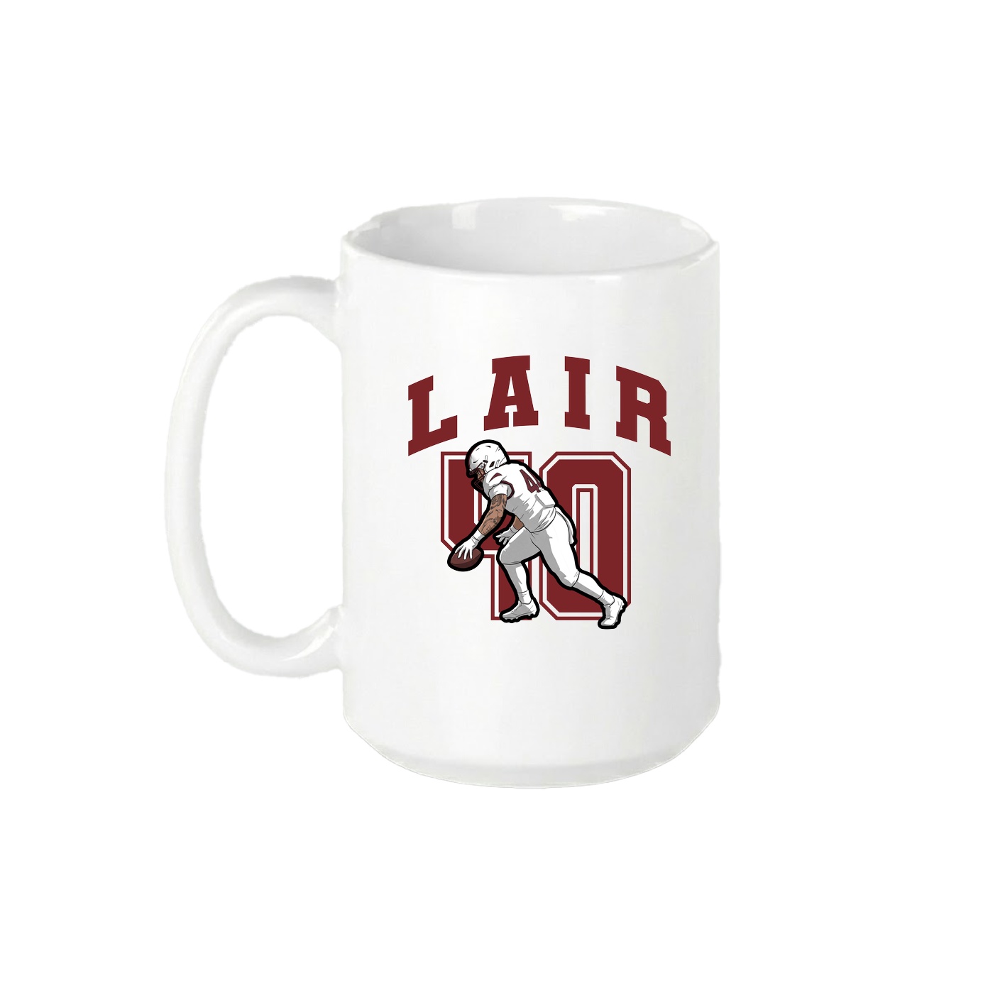 15oz Coffee Mug — Number in White