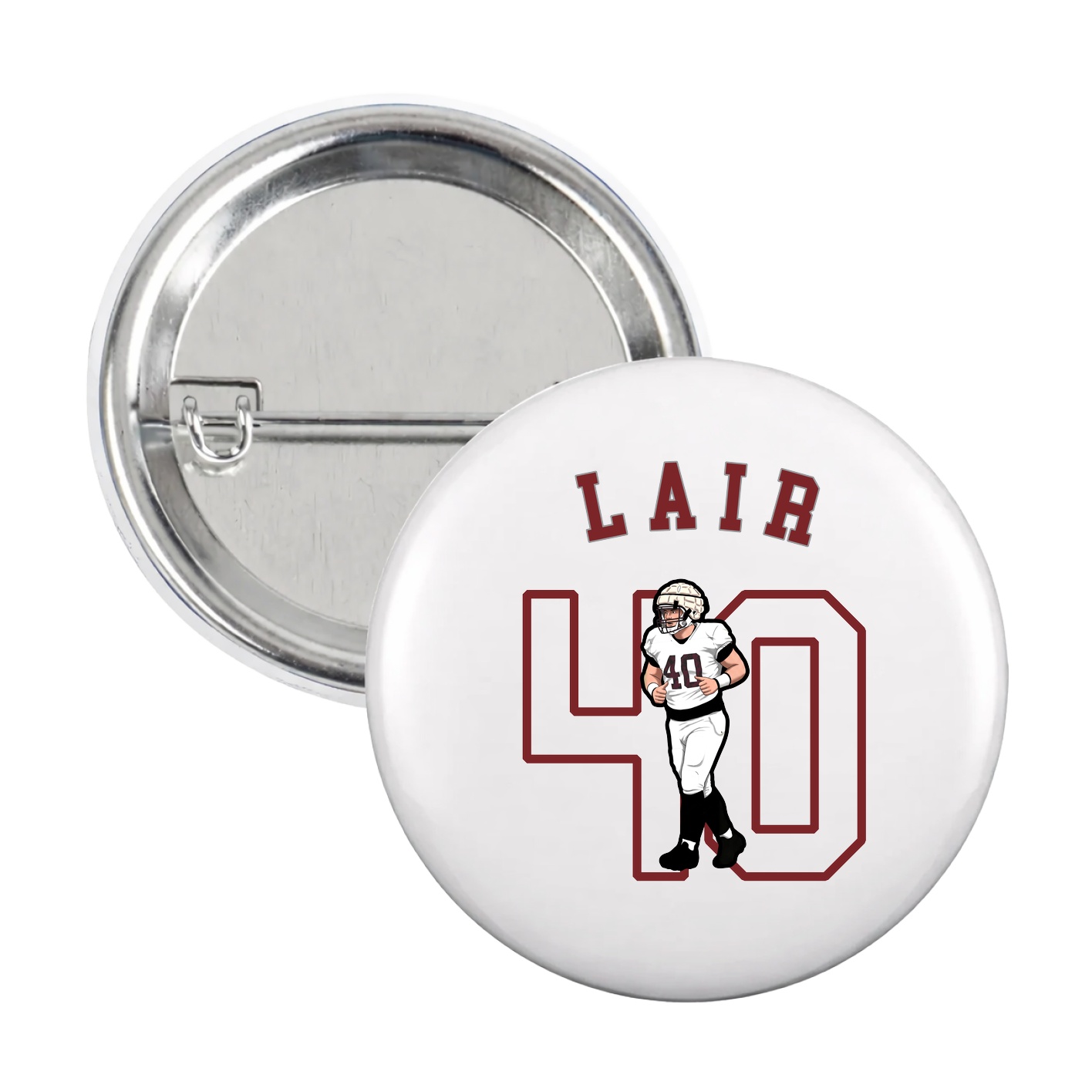 Game Day Button — Shirsey Arch in White