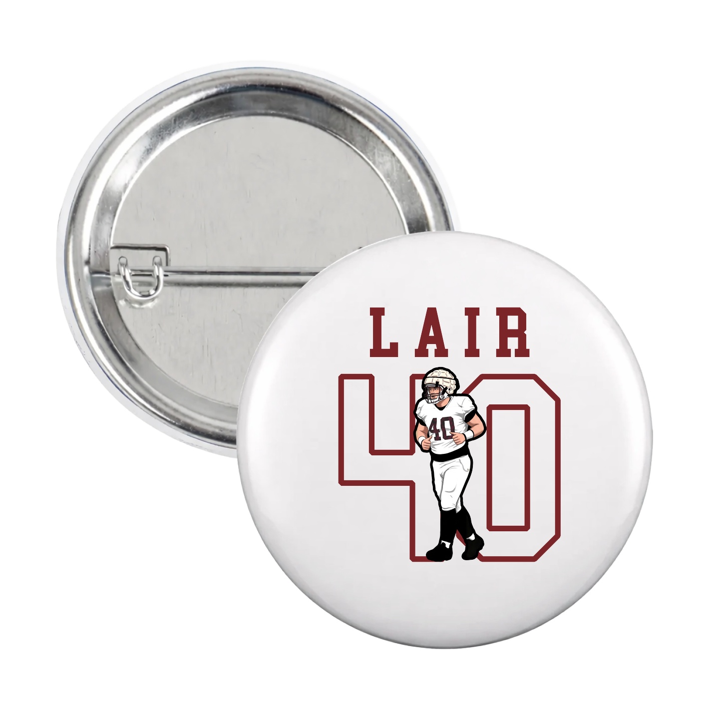 Game Day Button — Shirsey in White