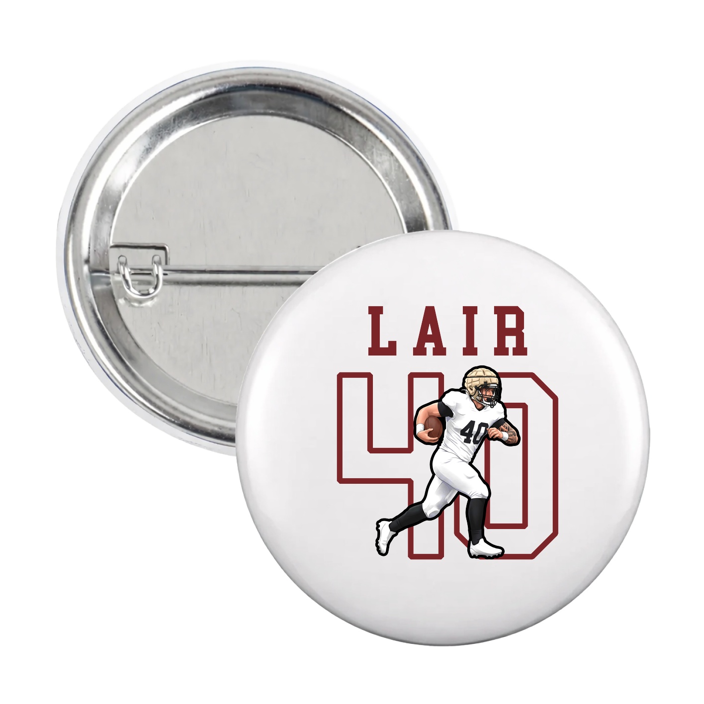 Game Day Button — Shirsey in White