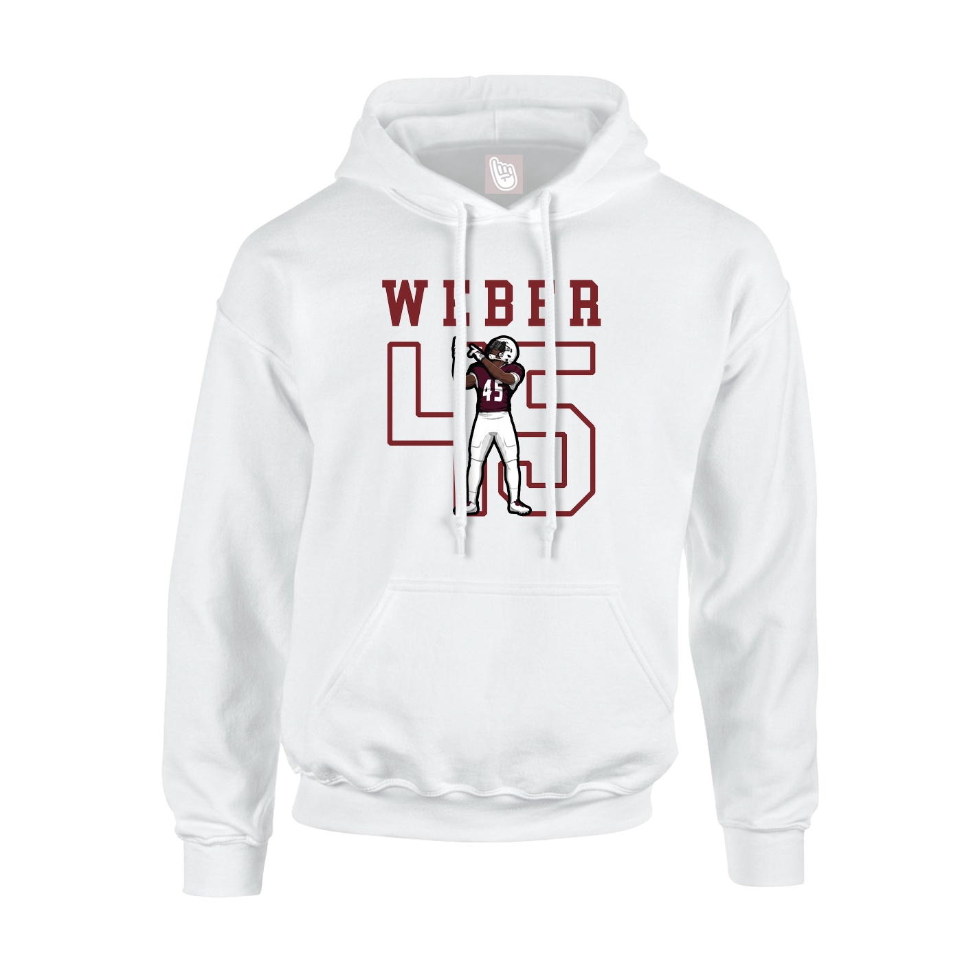 Hoodie — Shirsey in White