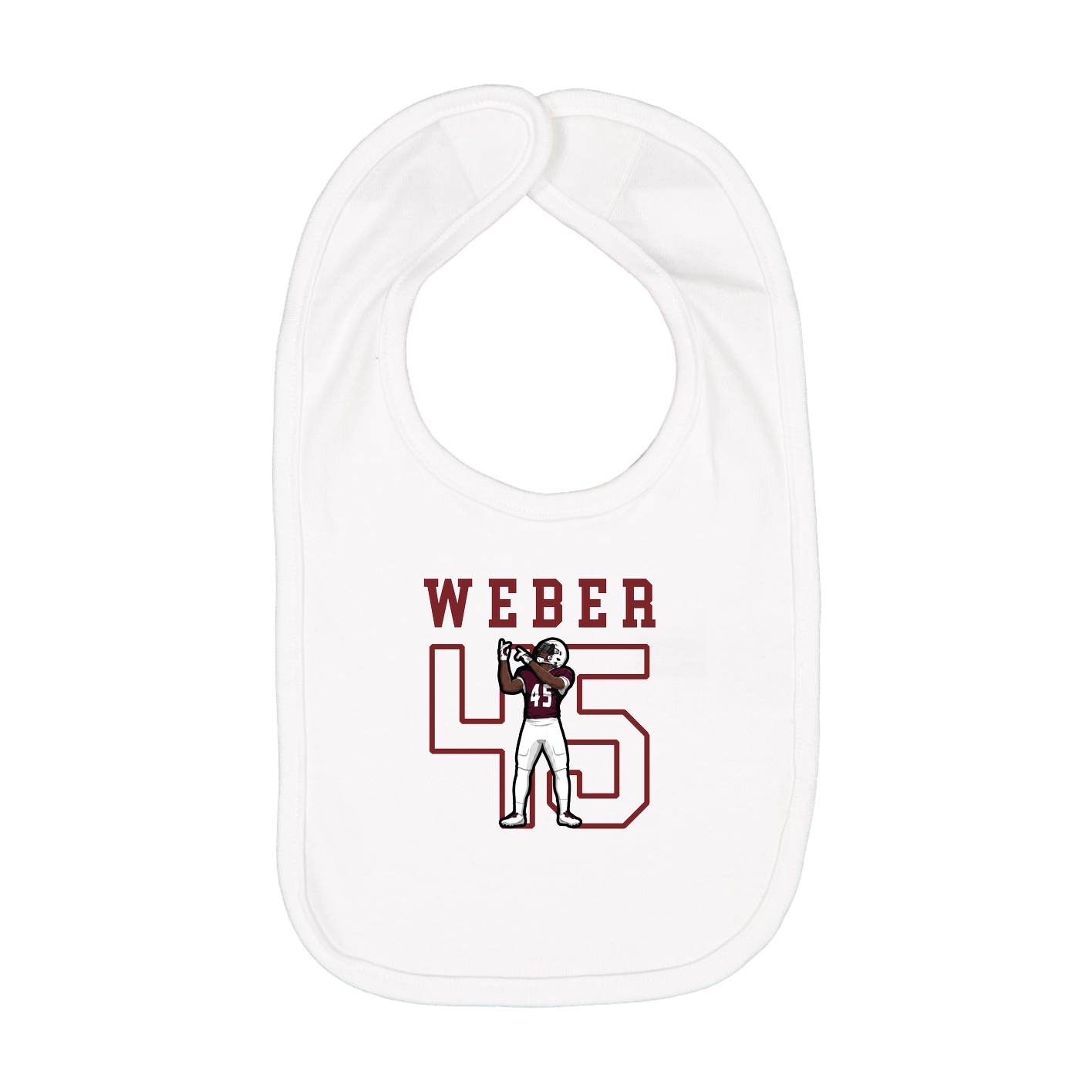 Infant Bib — Shirsey in White