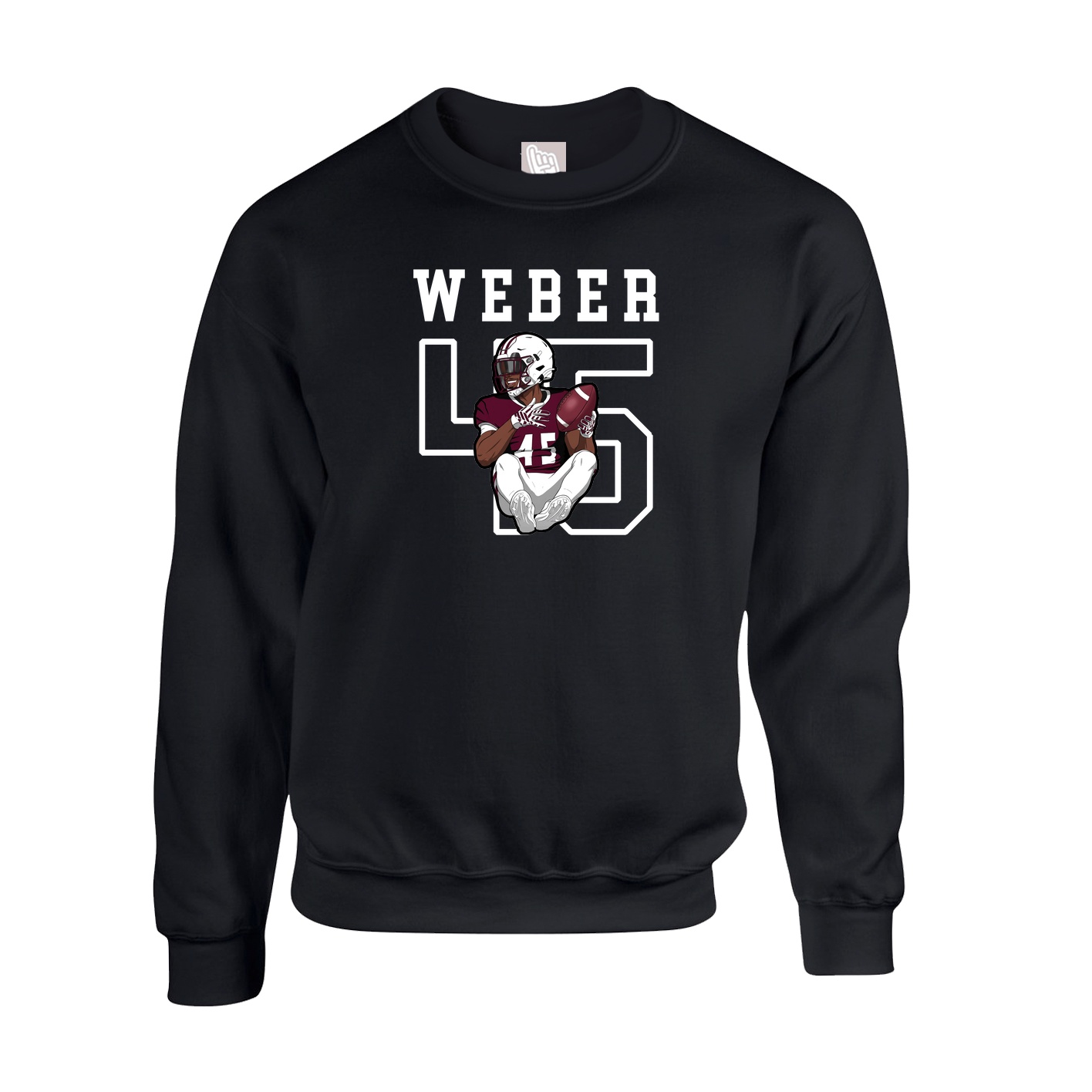 Fleece Crew — Shirsey in Black