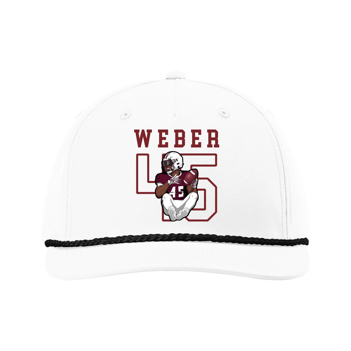 Five-Panel Classic Rope Cap — Shirsey in White