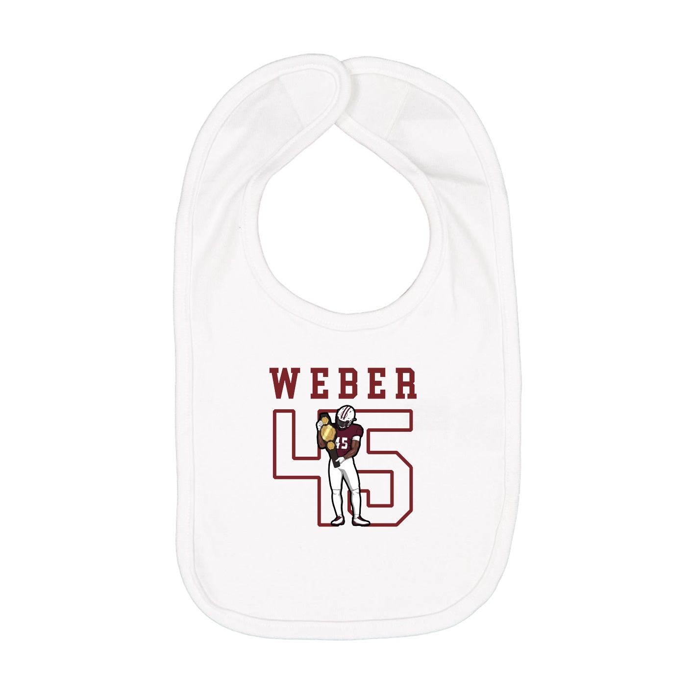 Infant Bib — Shirsey in White