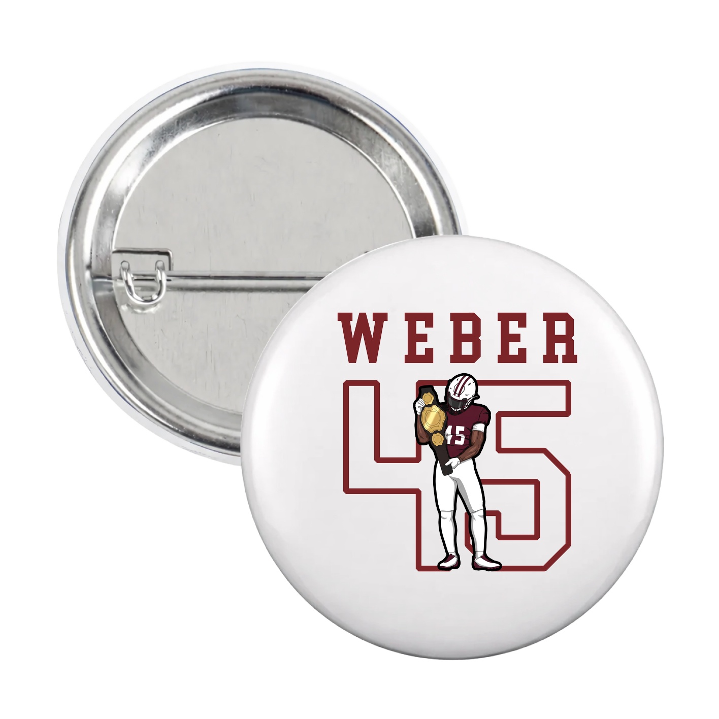 Game Day Button — Shirsey in White