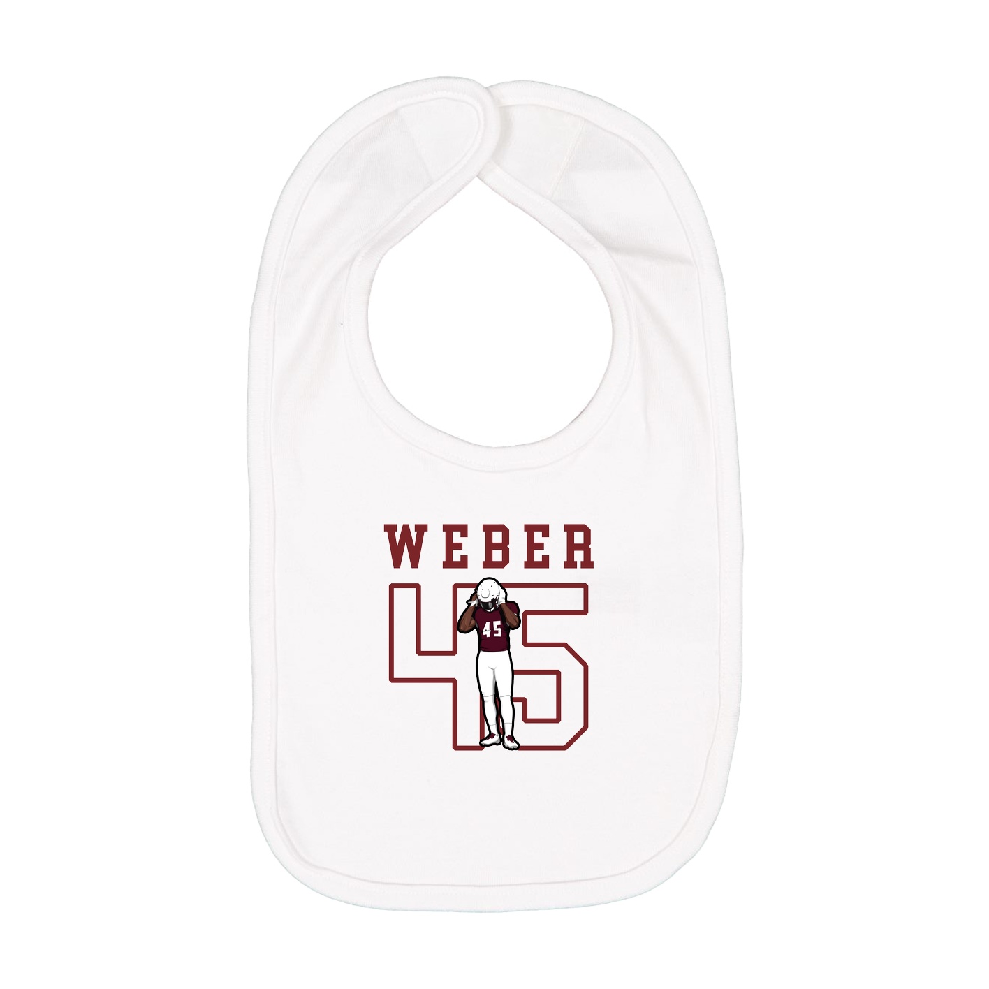 Infant Bib — Shirsey in White