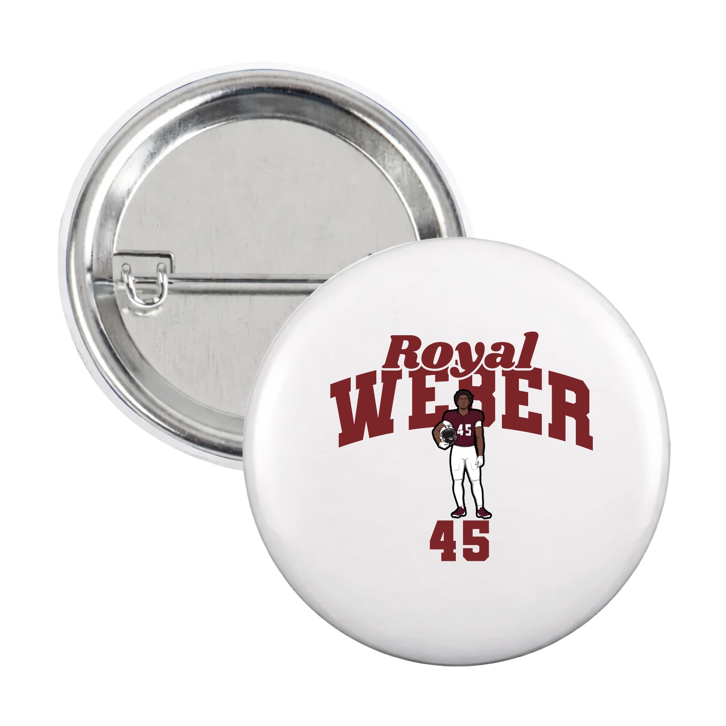 Game Day Button — Signature Arch in White