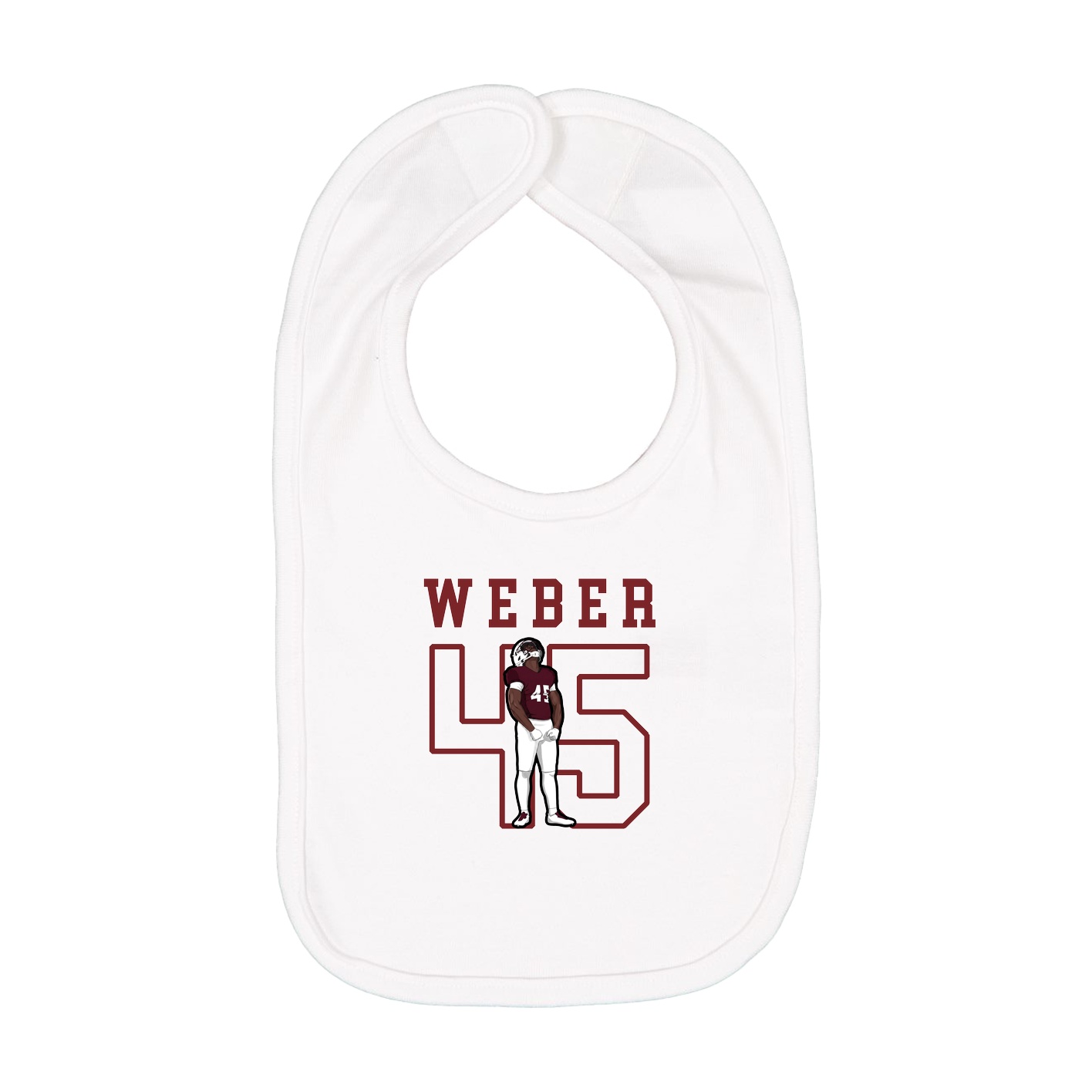 Infant Bib — Shirsey in White