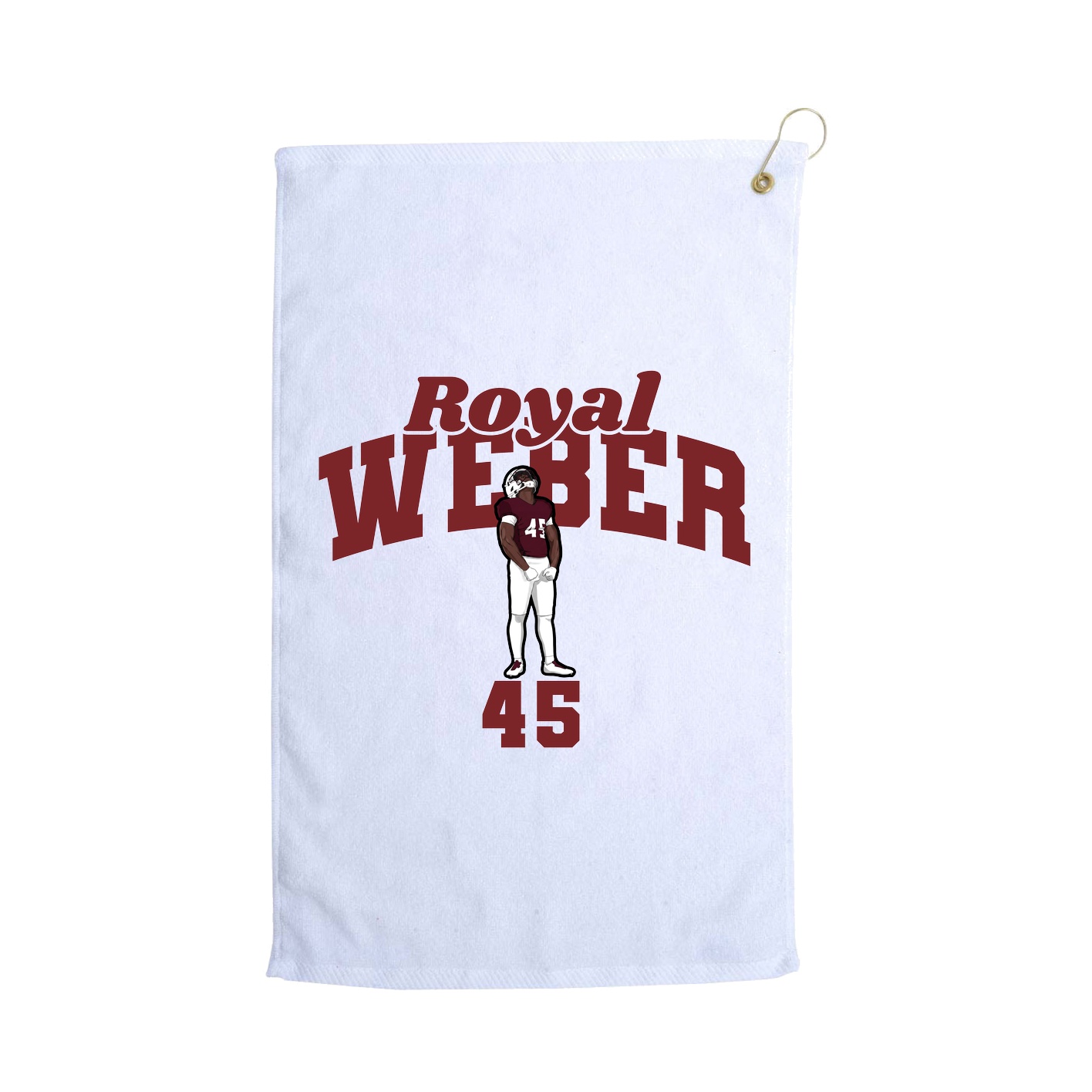 Golf Towel — Signature Arch in White